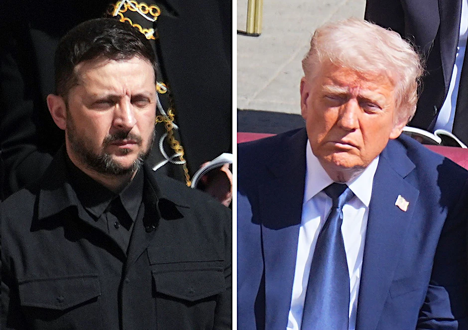 Der ukrainische Präsident Wolodymyr Selenskyj (l.) und US-Präsident Donald Trump