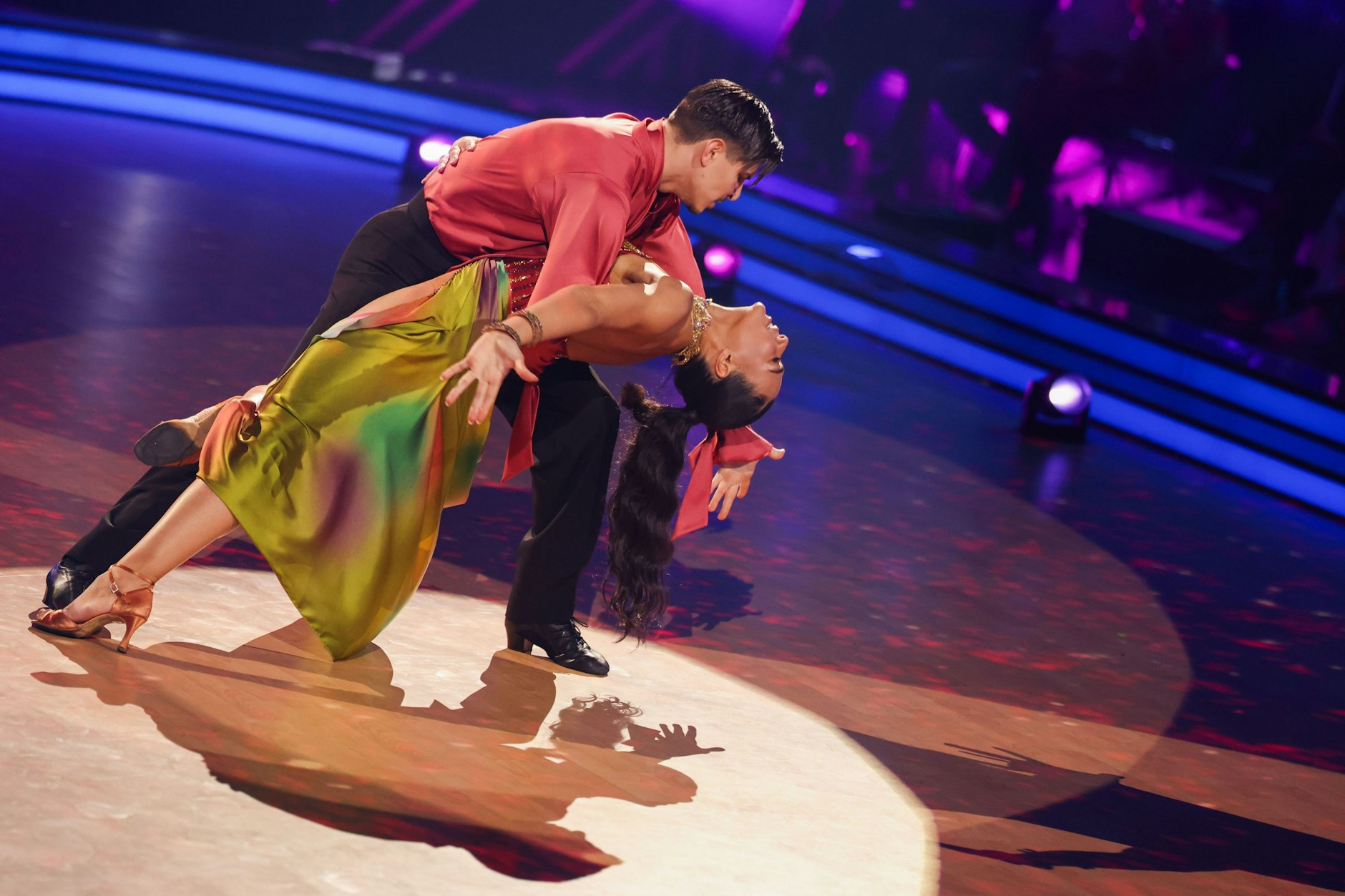 Marie Mouroum und ihr Tanzpartner Alexandru Ionel in der RTL-Tanzshow „Let's Dance“. Im Viertelfinale war Schluss.
