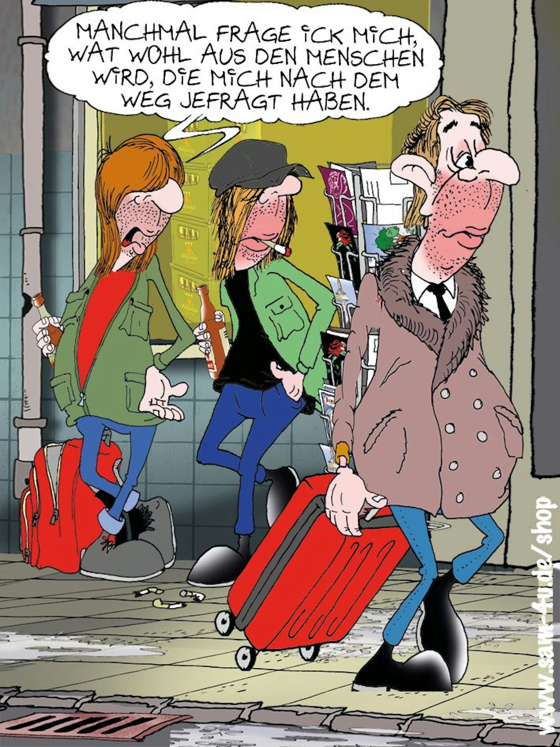 Auch heute haben wir unseren täglichen Cartoon für Sie, wie immer gezeichnet von Sam Paff aus Berlin.