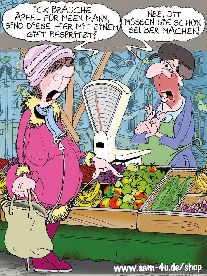 Heute schon gelacht? Mit unserem Cartoon des Tages von Zeichner Sam Paff aus Berlin klappt es garantiert mit dem humorvollen Start in den Tag!