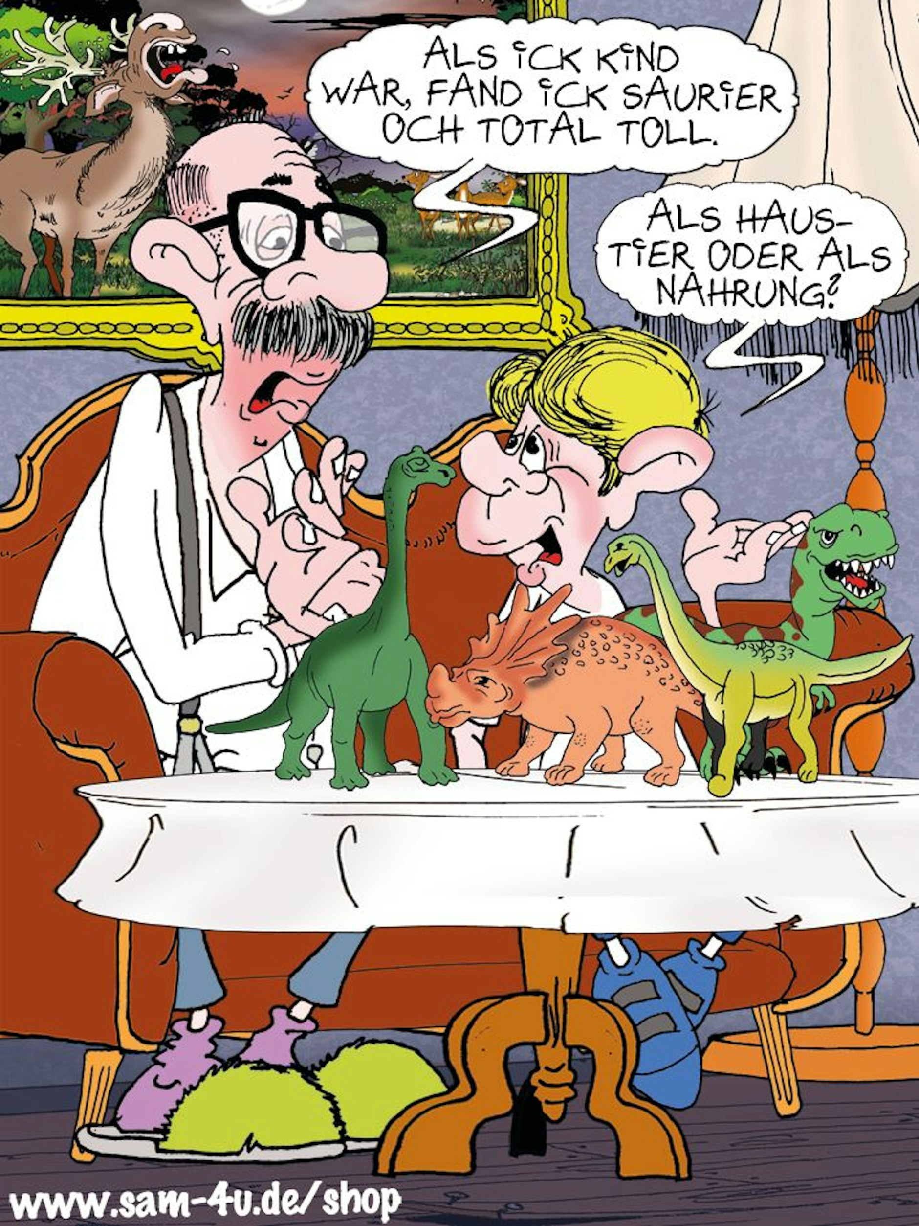 Auch heute haben wir einen Cartoon des Tages für Sie - und er kommt von unserem Zeichner Sam Paff aus Berlin!