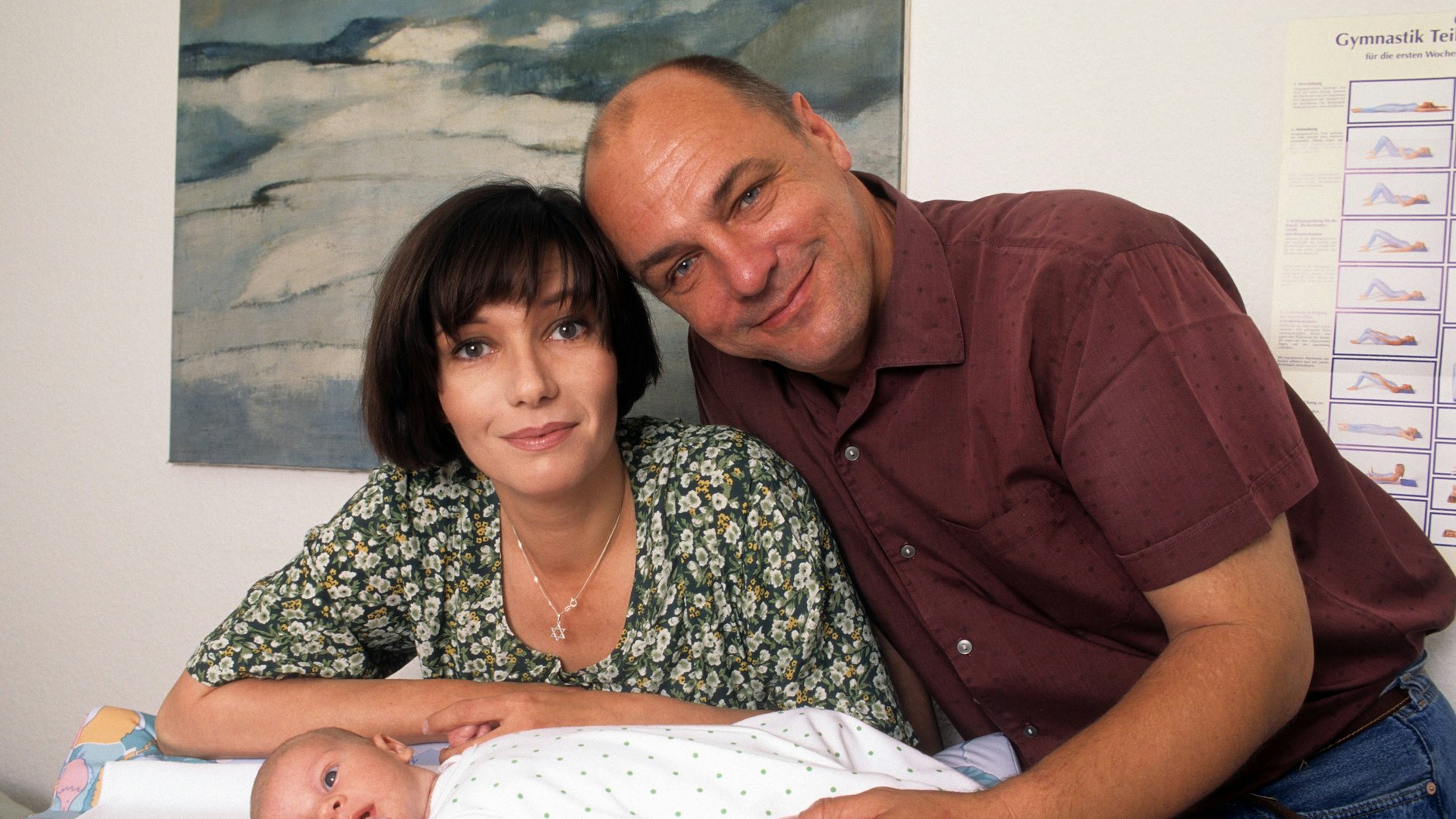Raphaela Dell mit ihrem Mann Manfred Tauchen und Tochter Hannah.
