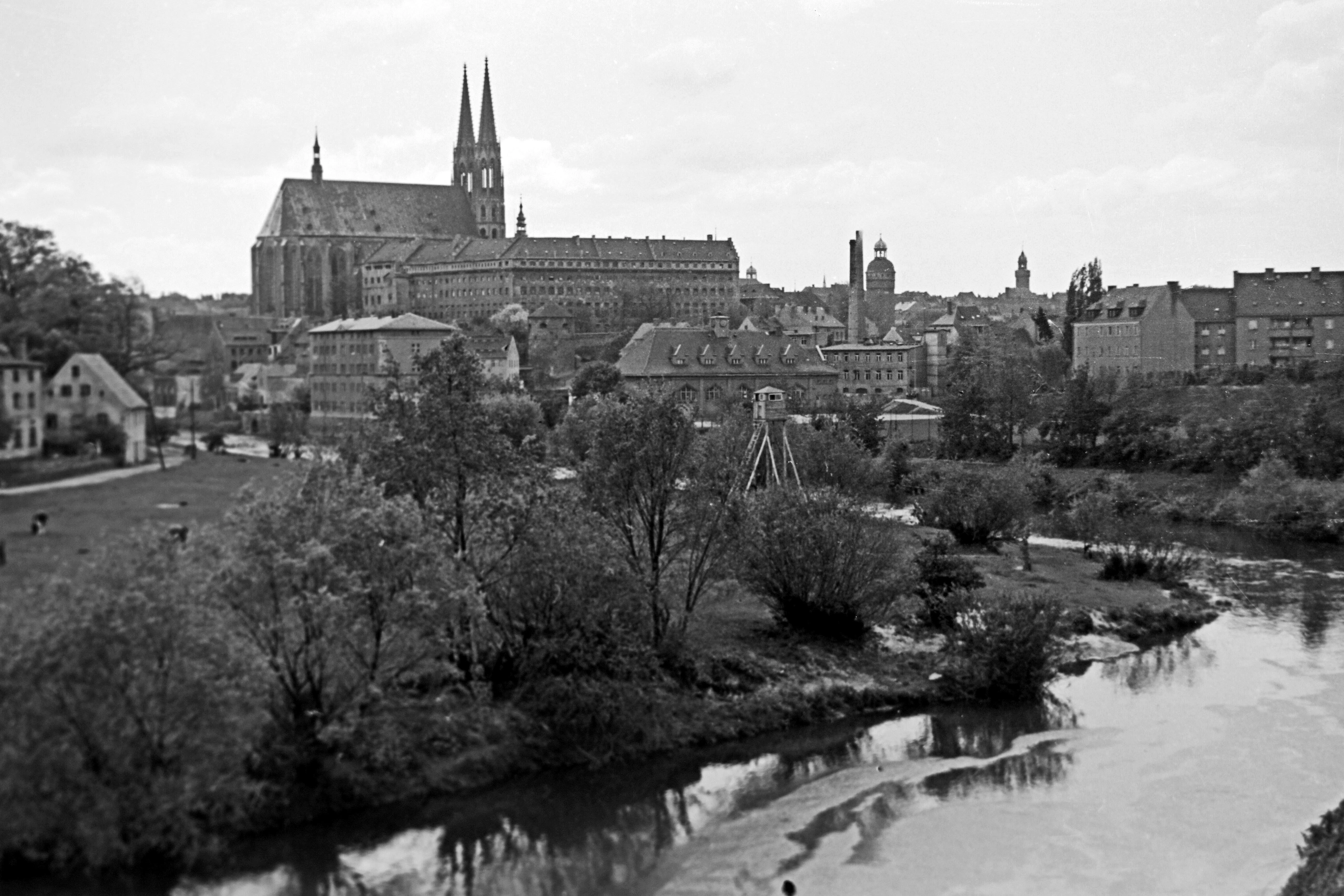 Blick auf die Peterskirche in den 1940er-Jahren
