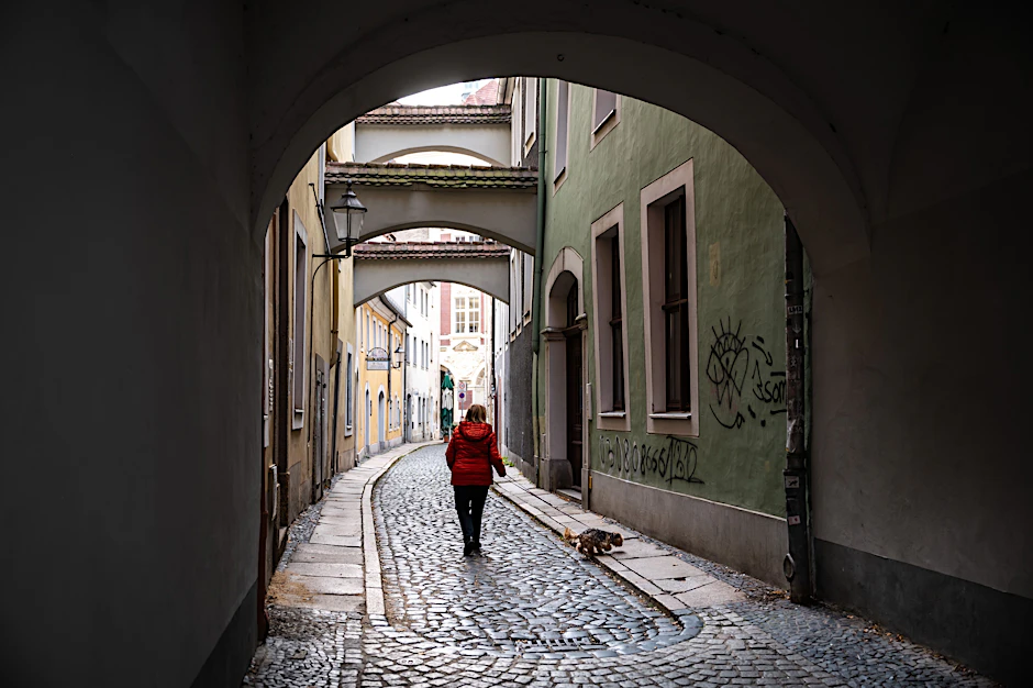 Kleine Gasse in der Altstadt von Görlitz