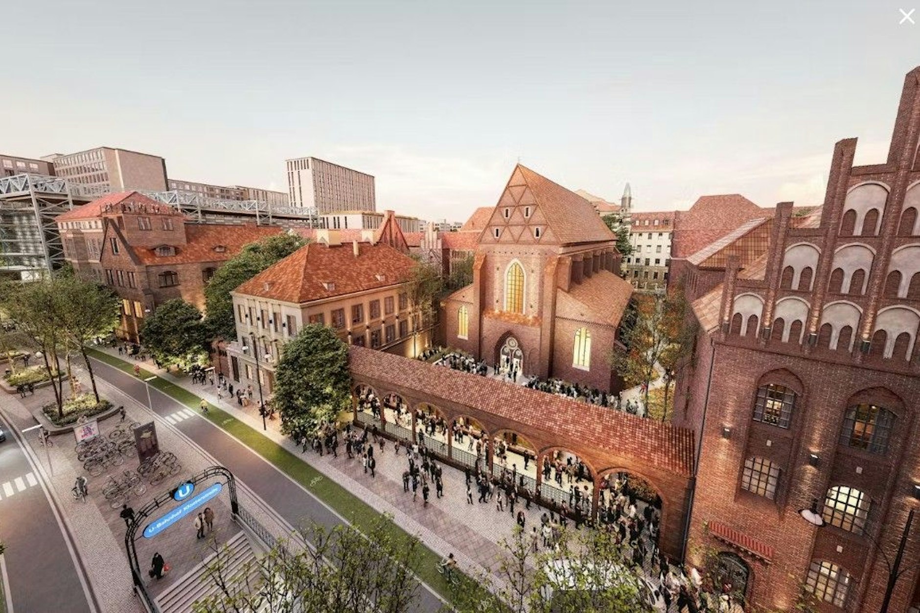 So soll das neue Schulleben am alten Standort des Gymnasiums zum Grauen Kloster in Berlin mal aussehen.