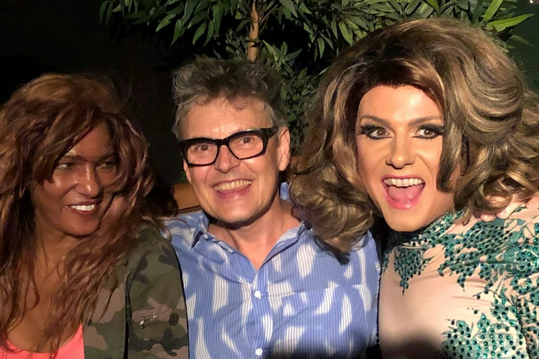 Nadja Abd el Farrag mit Rolf Scheider und Nina Queer. Naddel starb am 9. Mai 2025 in Hamburg.