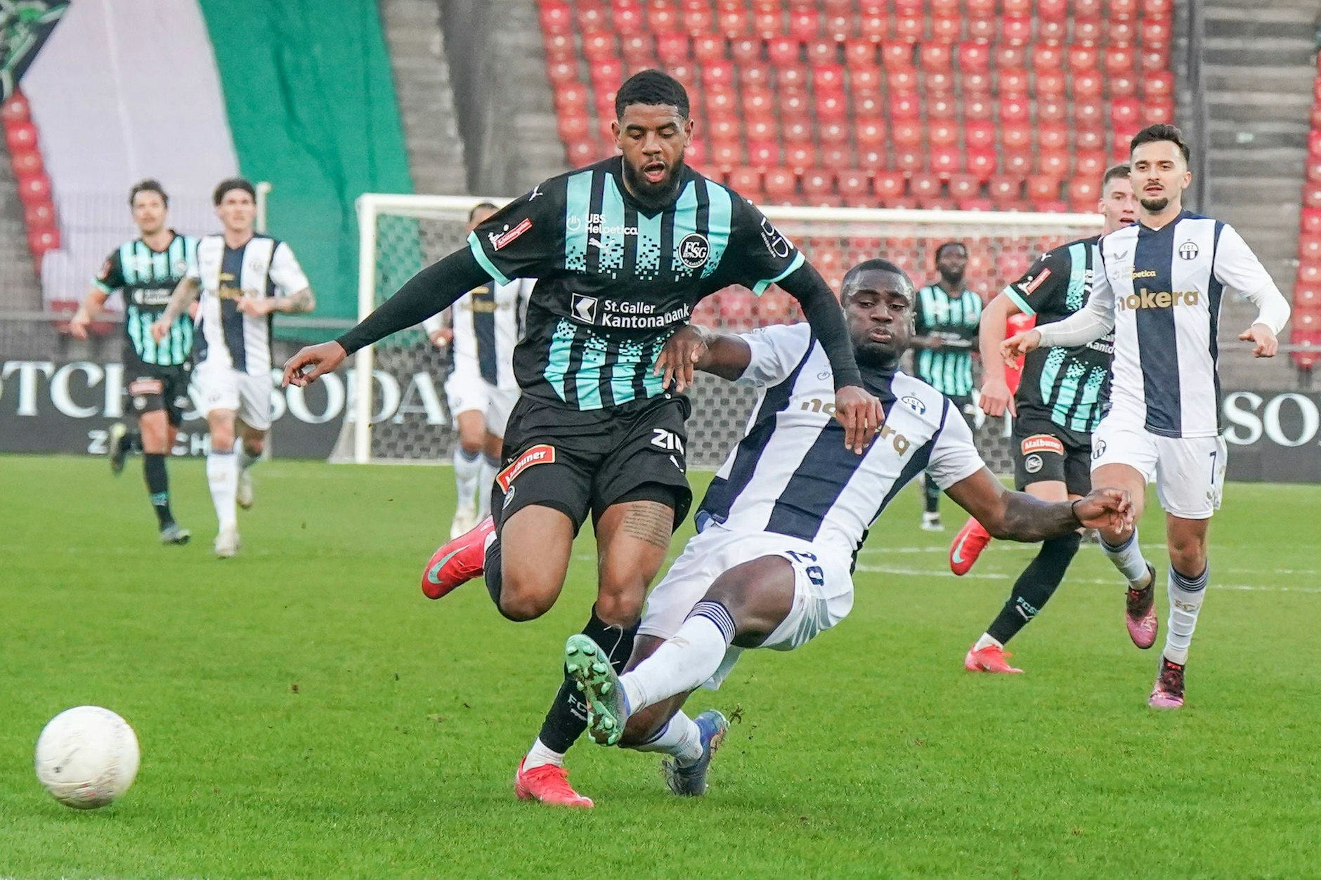St. Gallens Stürmer Willem Geubbels ist in dieser Saison von den Gegnern in der Schweizer Liga kaum zu stoppen.