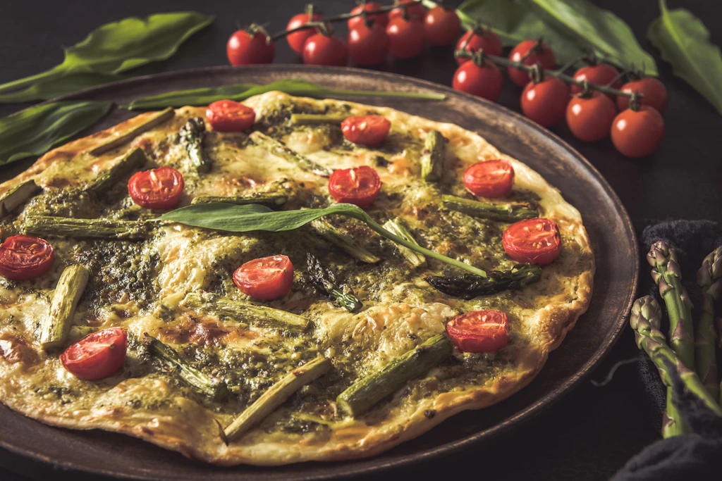 Hildes lässiges Schnell-Abendbrot: Fake-Flammkuchen mit Spargel