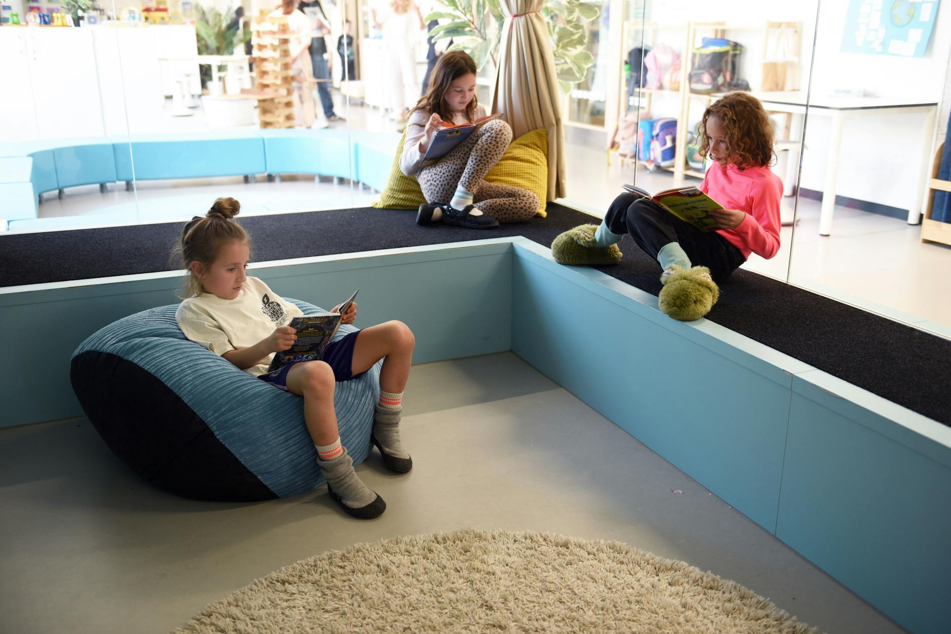 Ruhig ist es überall: das „Aquarium“ in der Maria-Leo-Grundschule am Velodrom in Pankow.