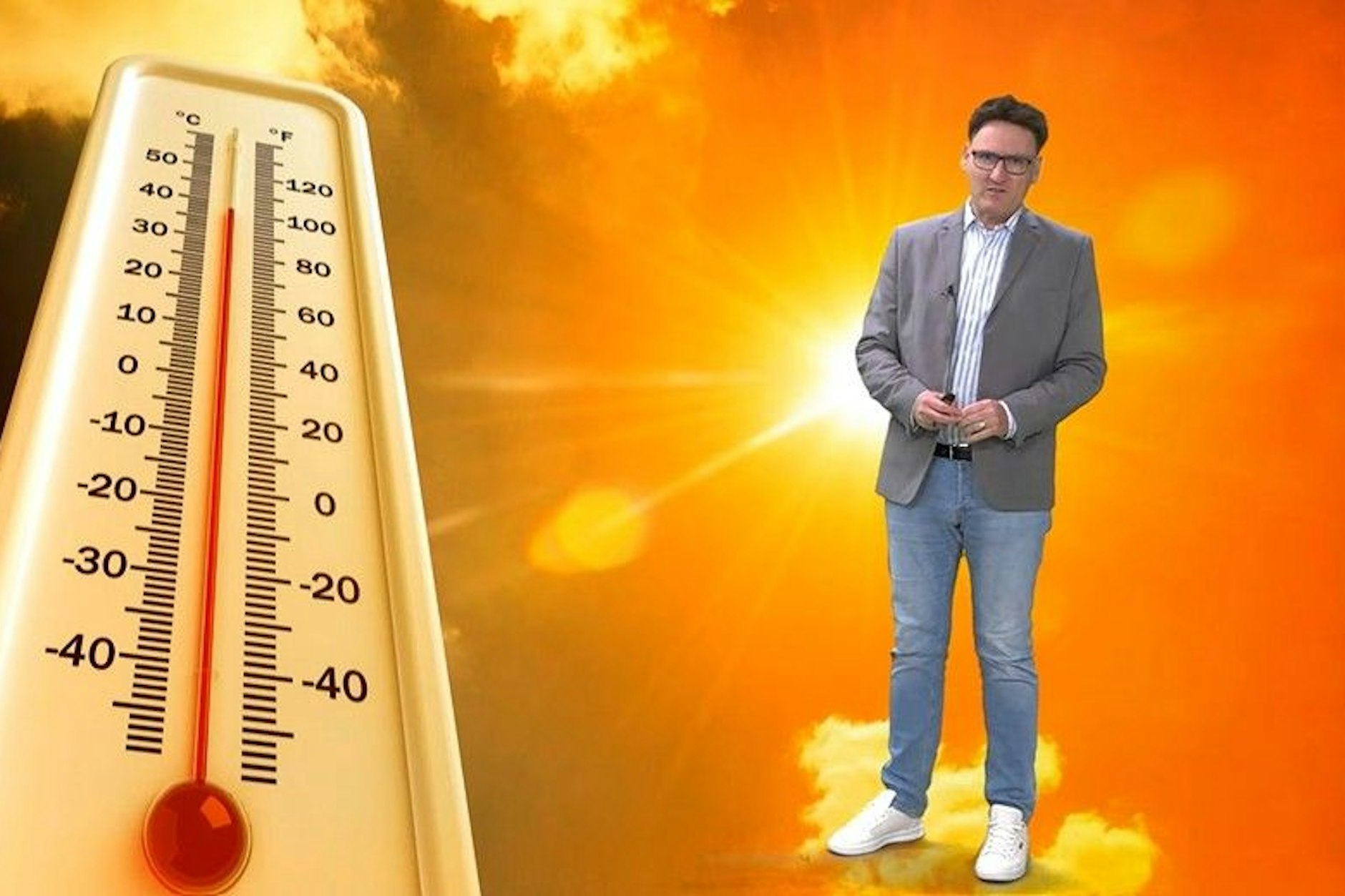 Wetter-Experte Dominik Jung verrät, was es mit der möglichen Hitzewelle im Sommer auf sich hat.