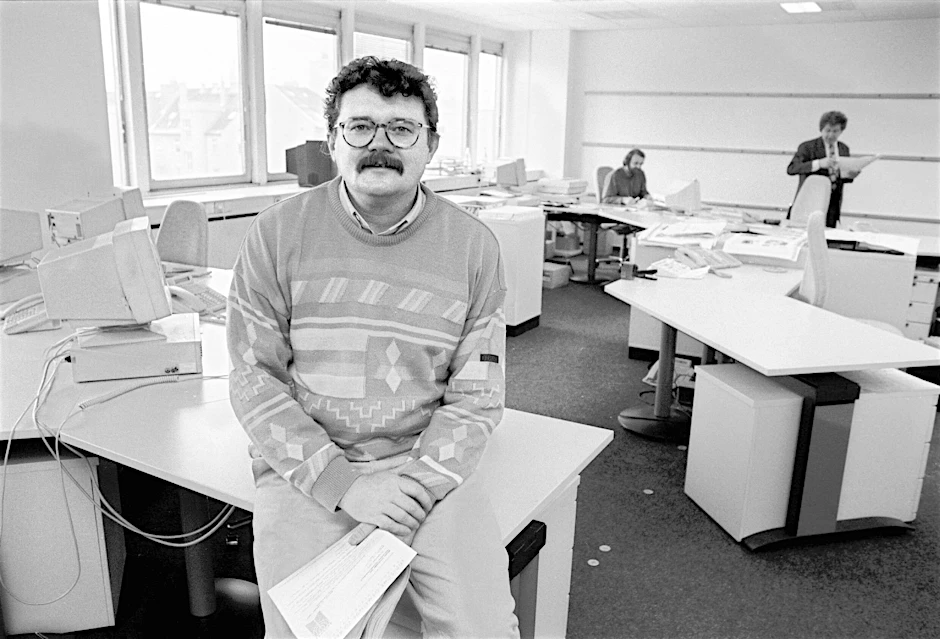 Hans Eggert, einst Chefredakteur der „Berliner Zeitung“, im Februar 1990