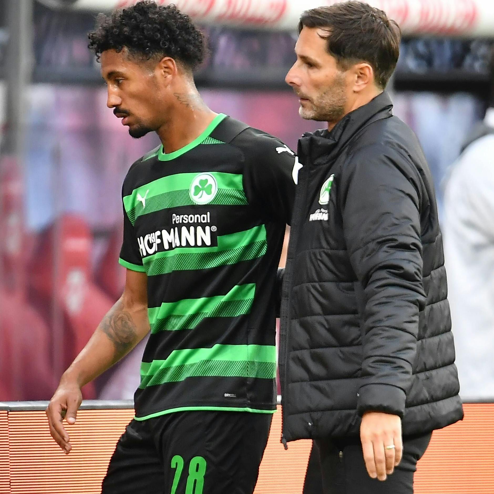 Jeremy Dudziak und Trainer Stefan Leitl arbeiteten vor drei Jahren schon in Fürth zusammen.