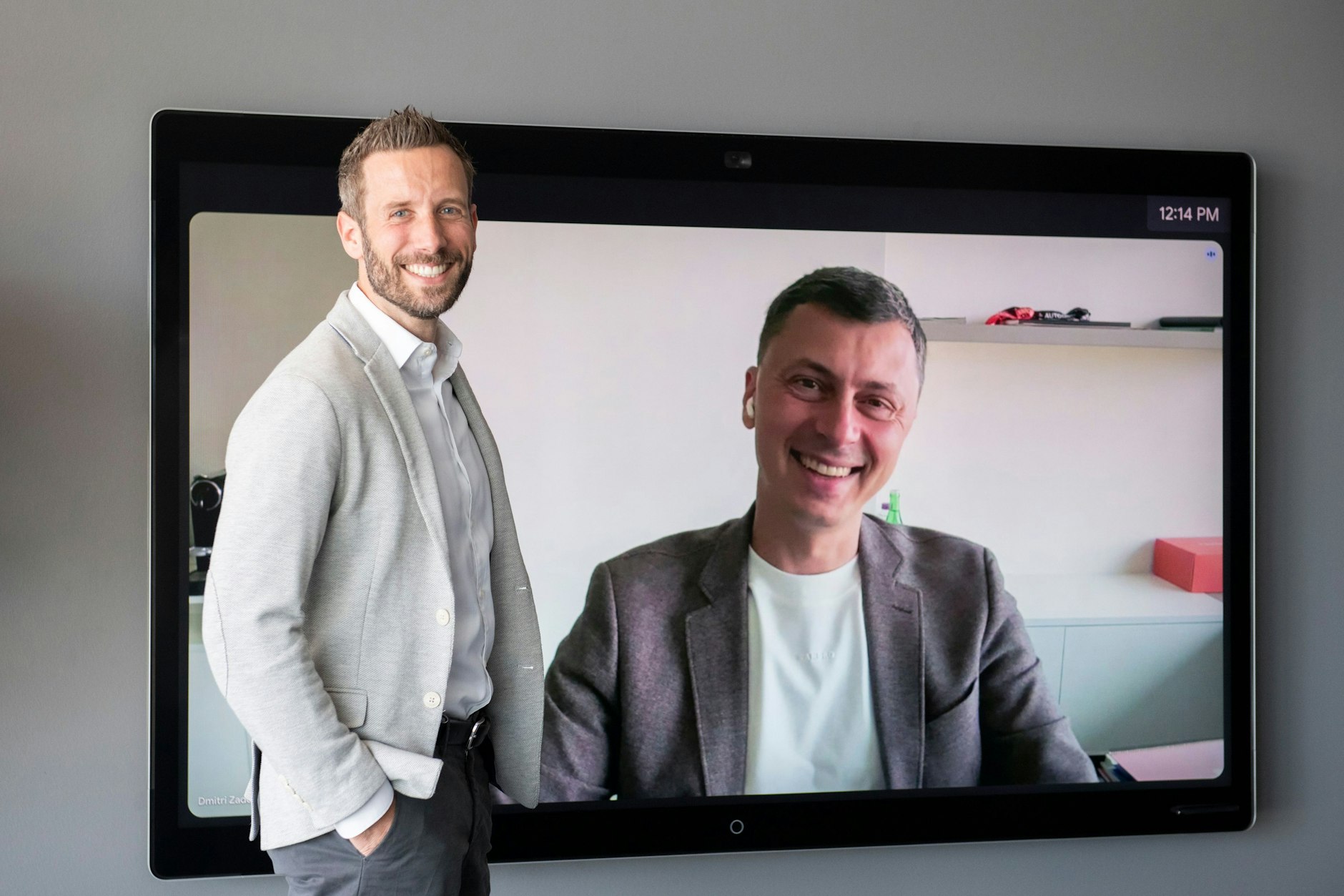 Autodoc-Geschäftsführer Dmitry Zadorozhny (rechts) und Finanzchef Lennart Schmidt (links) erzählen im Interview mit der Berliner Zeitung, wie ihr Unternehmen so erfolgreich werden konnte.