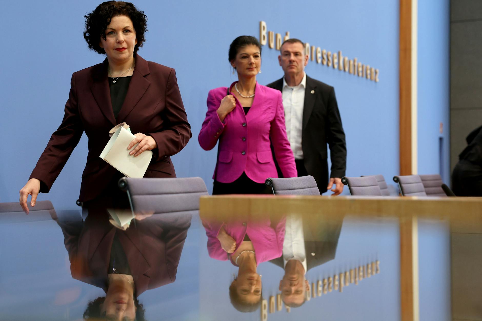 Parteivorsitzende Mohamed Ali und Wagenknecht: Wohin führt der Weg des BSW?