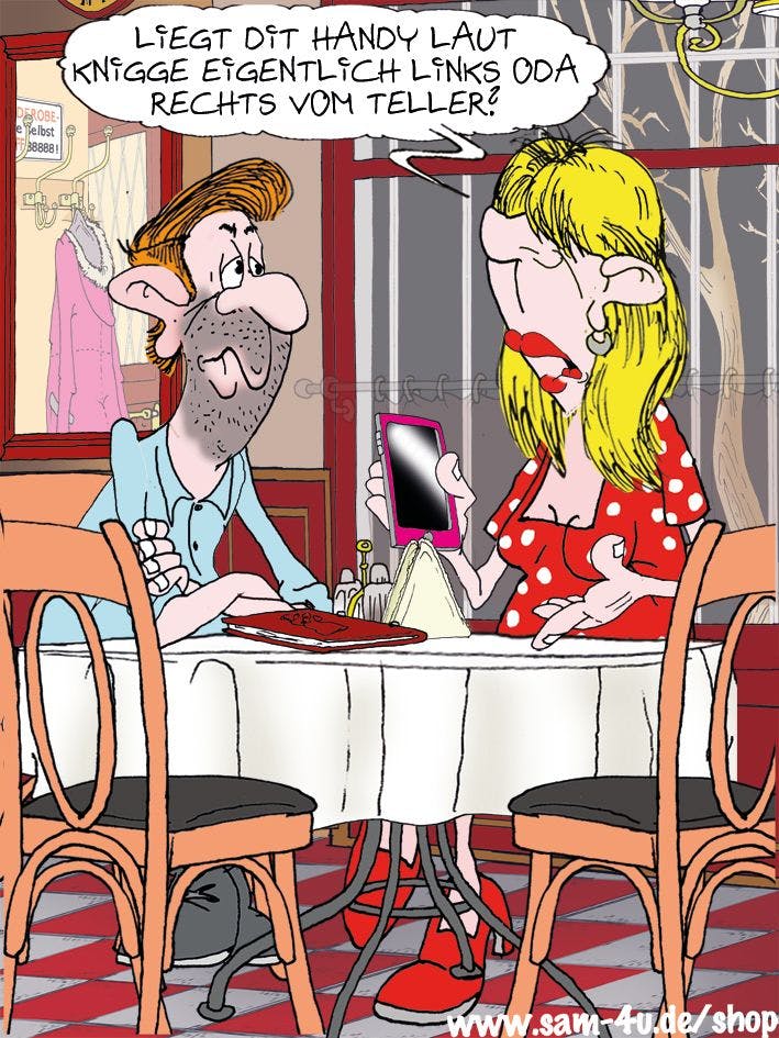 Lust auf unseren Cartoon des Tages? Der kommt wie jeden Tag von Zeichner Sam Paff aus Berlin - und hat einen festen Platz in unserer Rubrik Witz des Tages.