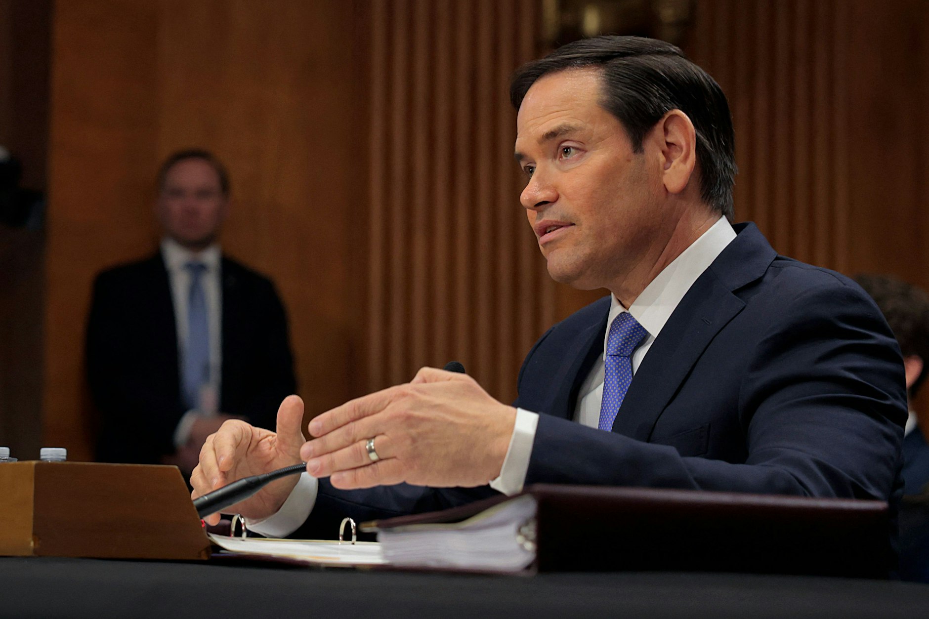 US-Außenminister Marco Rubio spricht am Dienstag bei einer Senatsanhörung.