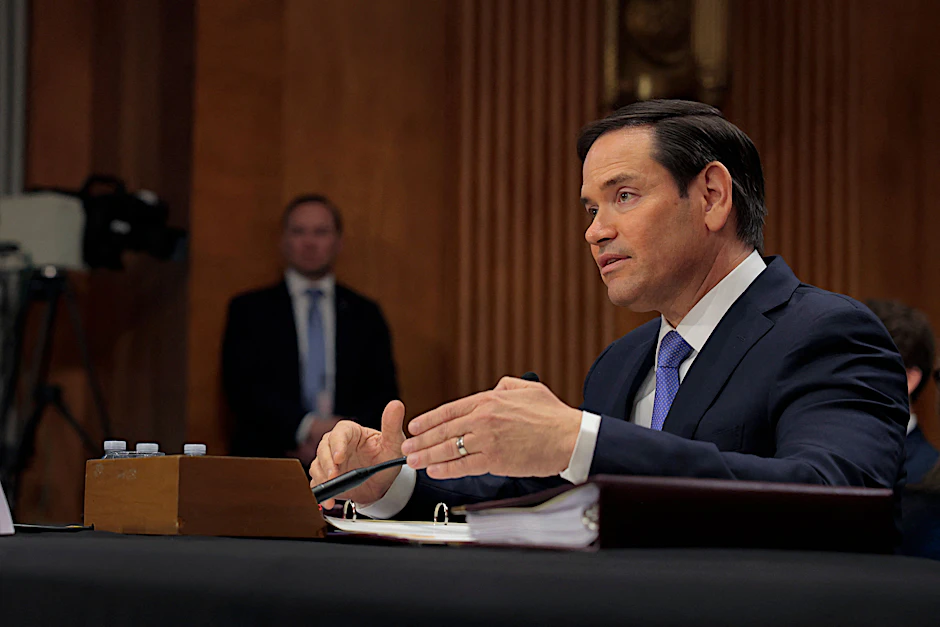 US-Außenminister Marco Rubio spricht am Dienstag bei einer Senatsanhörung.