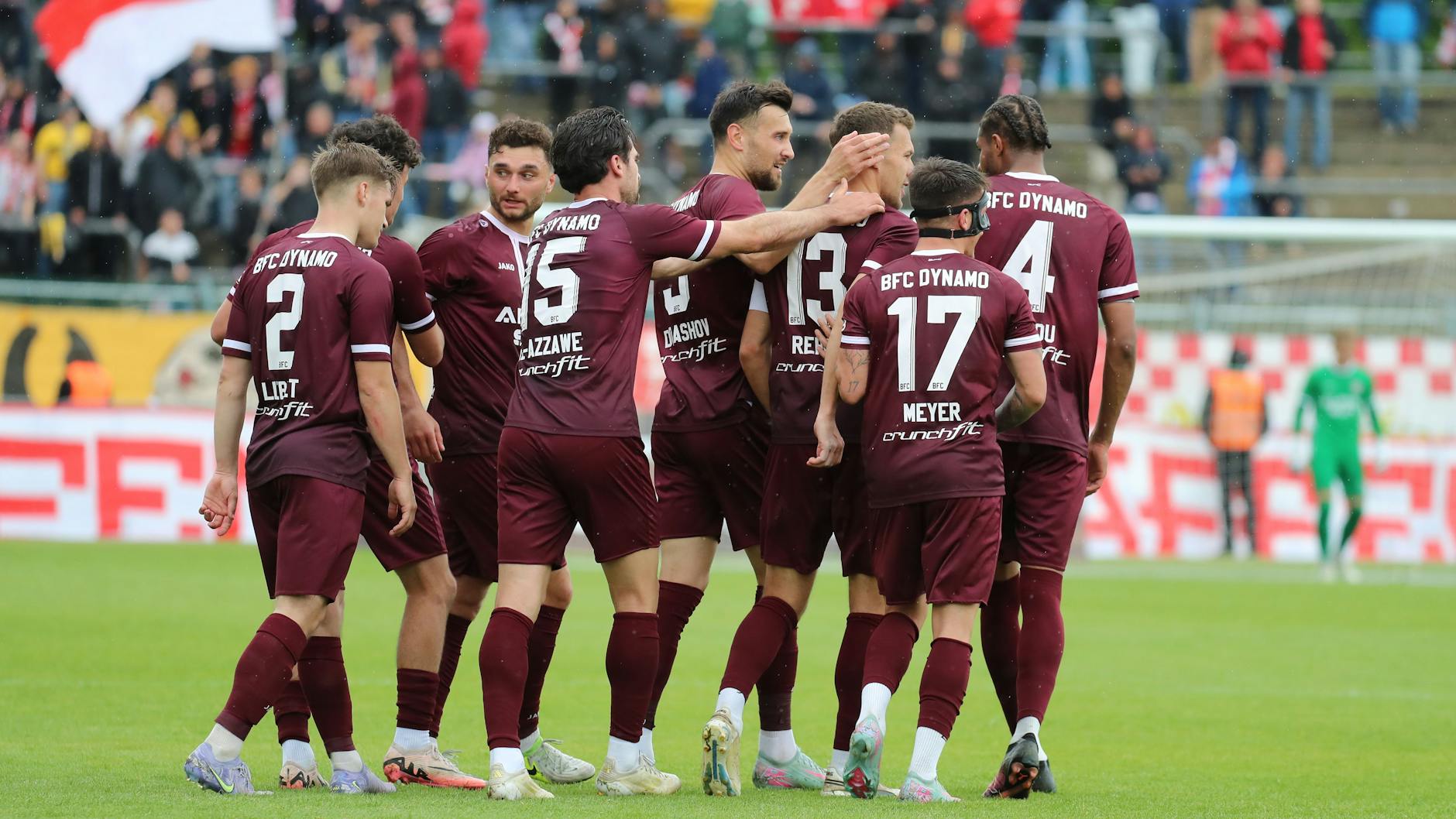 Im Pokalfinale wollen die Spieler das BFC Dynamo auch so jubeln.