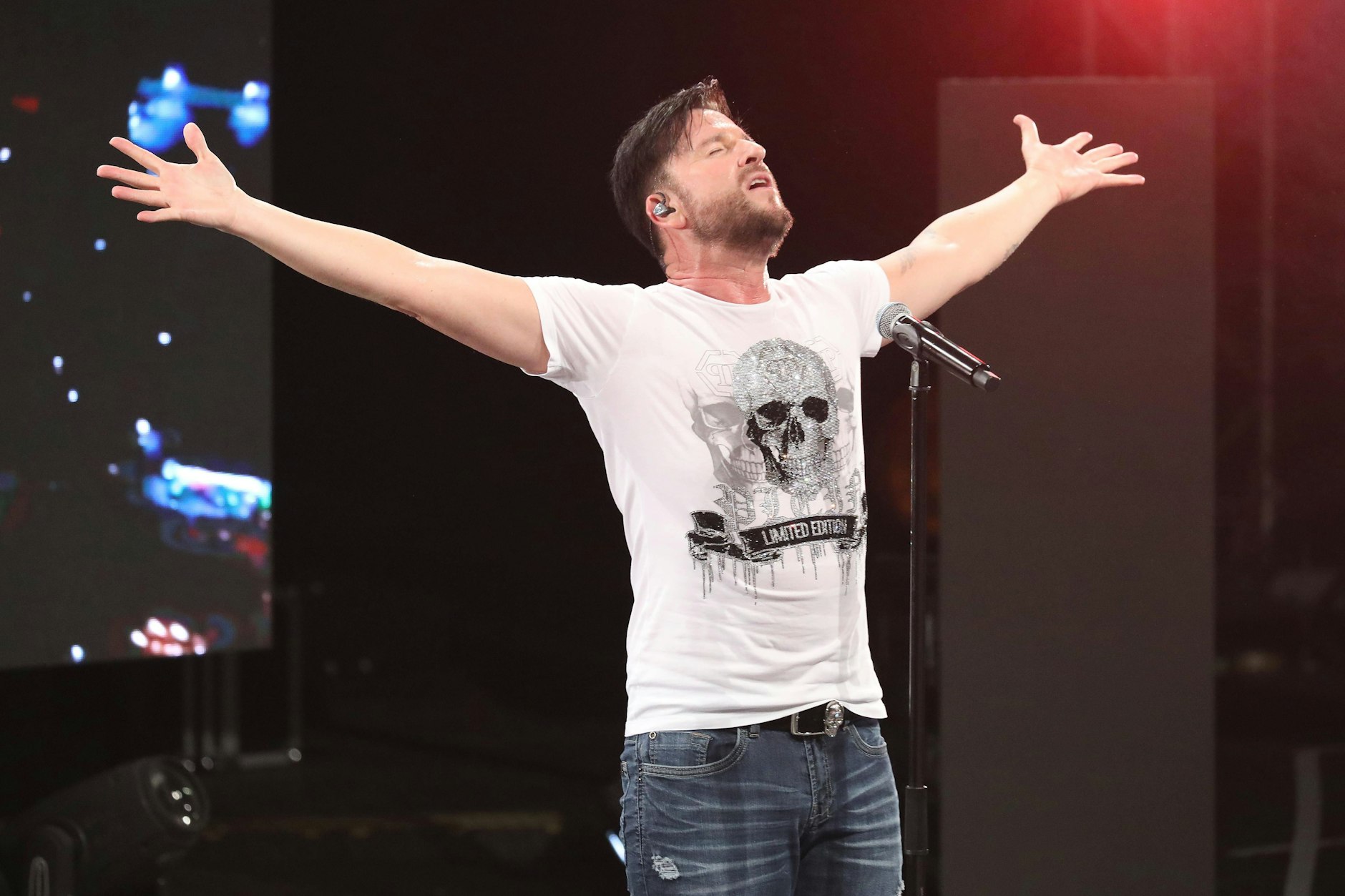 Michael Wendler feiert sich bei Auftritten gerne selbst.