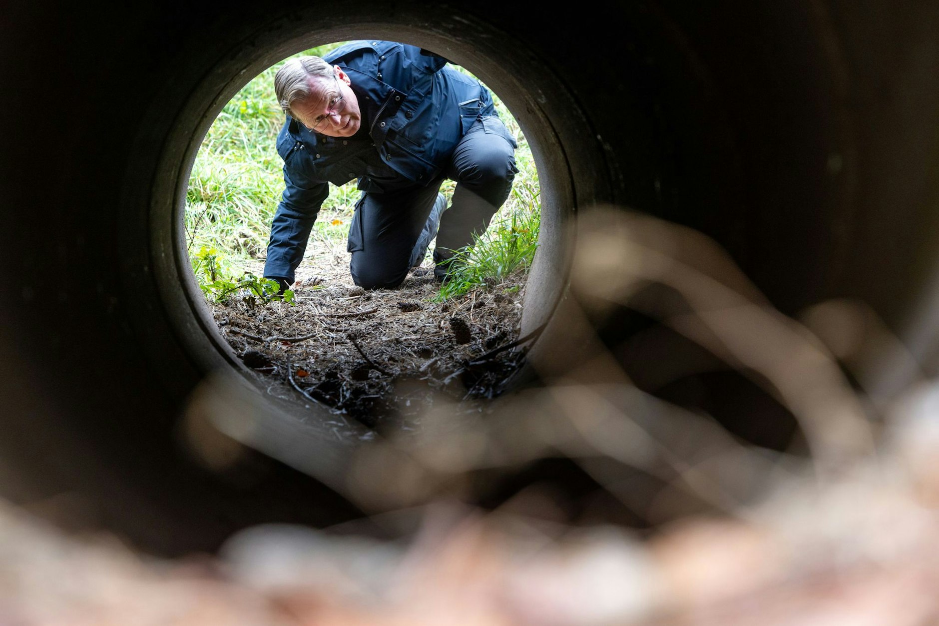 Ausnahmsweise ohne Schlips: Bodo Ramelow (Linke) im Außeneinsatz