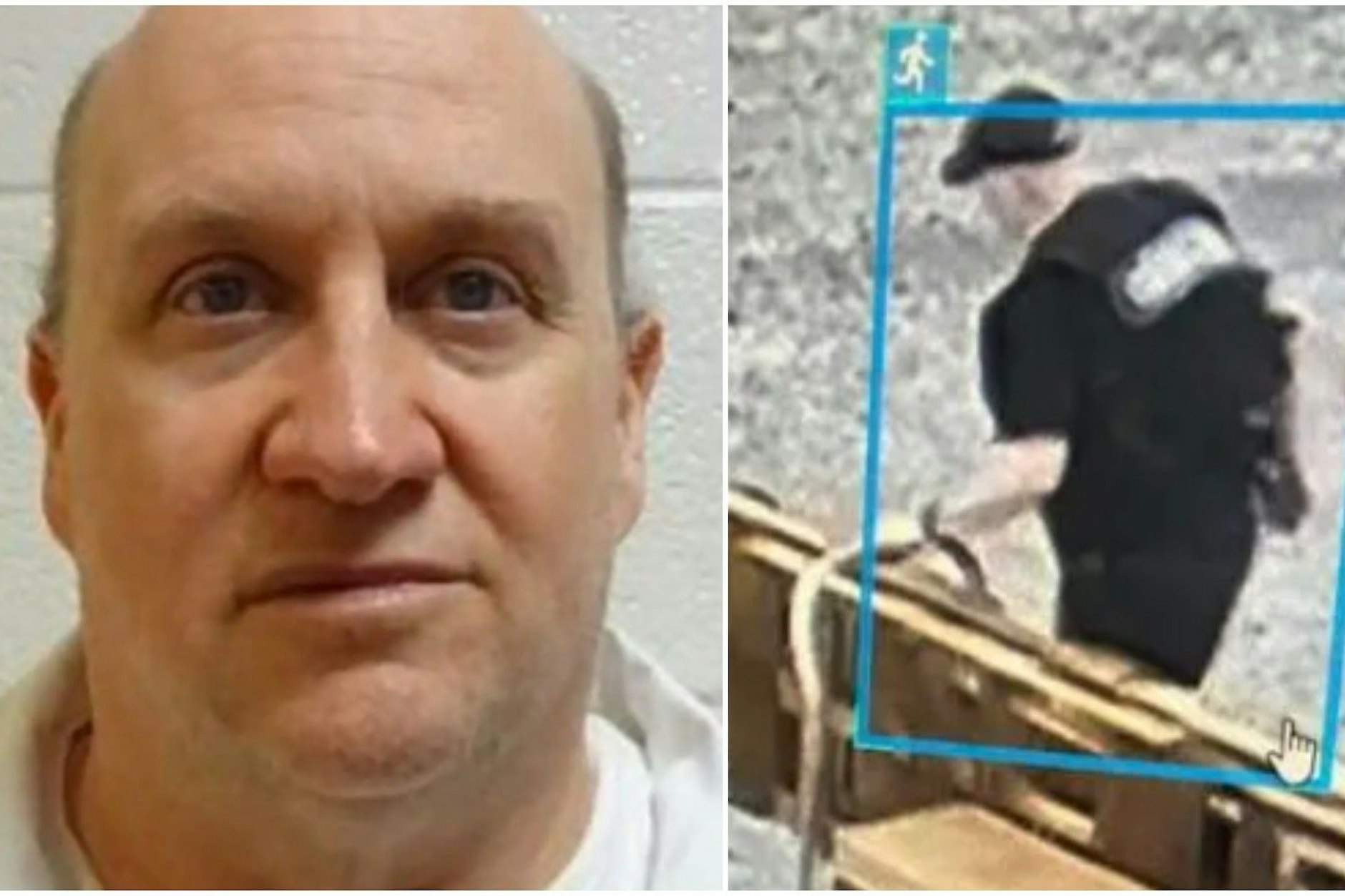 Grant Hardin (56) wurde bei seiner Flucht aus dem Knast in Arkansas von der Überwachungskamera aufgenommen.