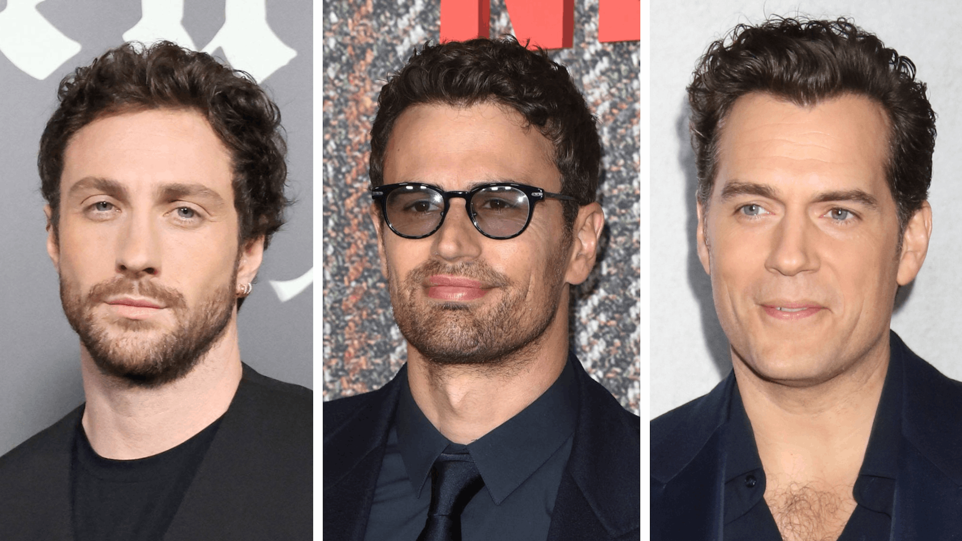 Sie bringen die Gerüchteküche zum Brodeln: Aaron Taylor-Johnson, Theo James und Henry Cavill.