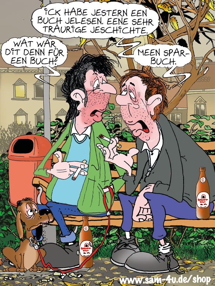 Bereit für den Cartoon des Tages? Auch heute kommt er von unserem Zeichner Sam Paff aus Berlin. Viel Vergnügen!