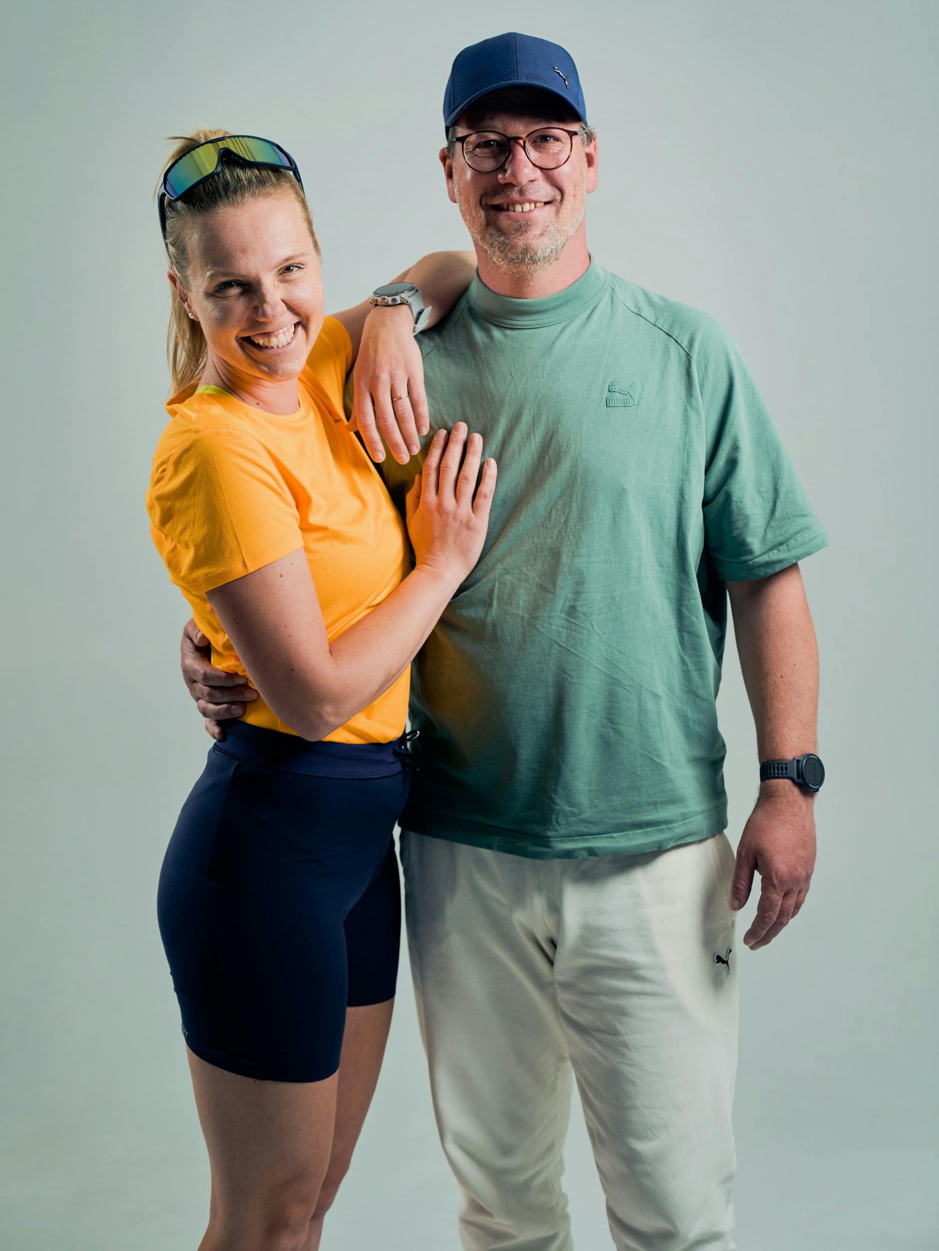 Joyce Hübner und Partner Sven Dünnwald: Er hatte die Idee zu der Tour, sie läuft die insgesamt über 21.000 Kilometer.