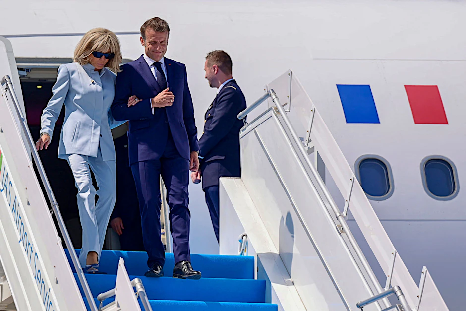 Bild aus glücklichen Tagen: Emmanuel und Brigitte Macron