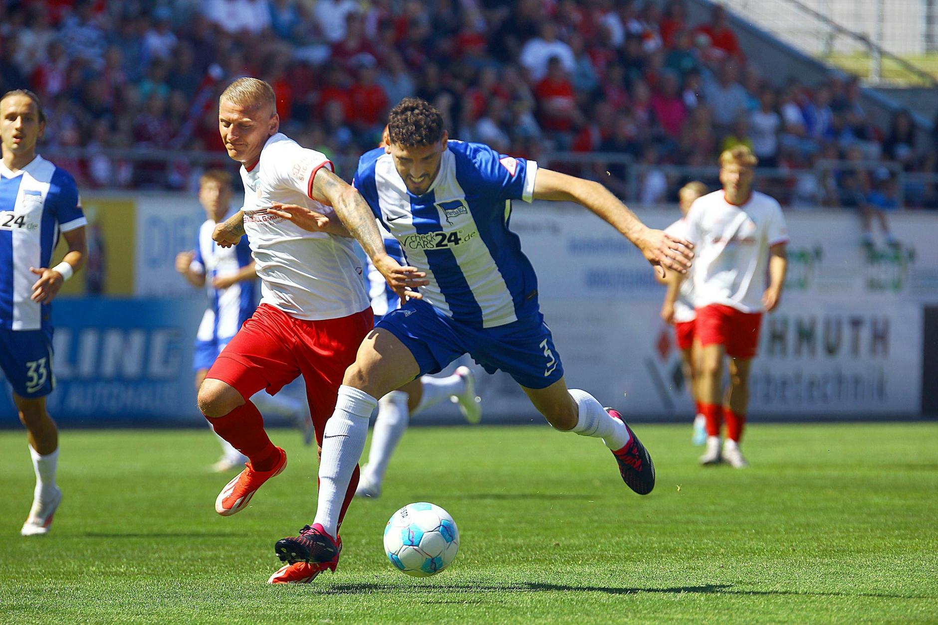 Das Testspiel gegen Zwickau in der Vorbereitung der vergangenen Saison ist bis heute der letzte Einsatz für Agustin Rogel (27) für Hertha BSC.