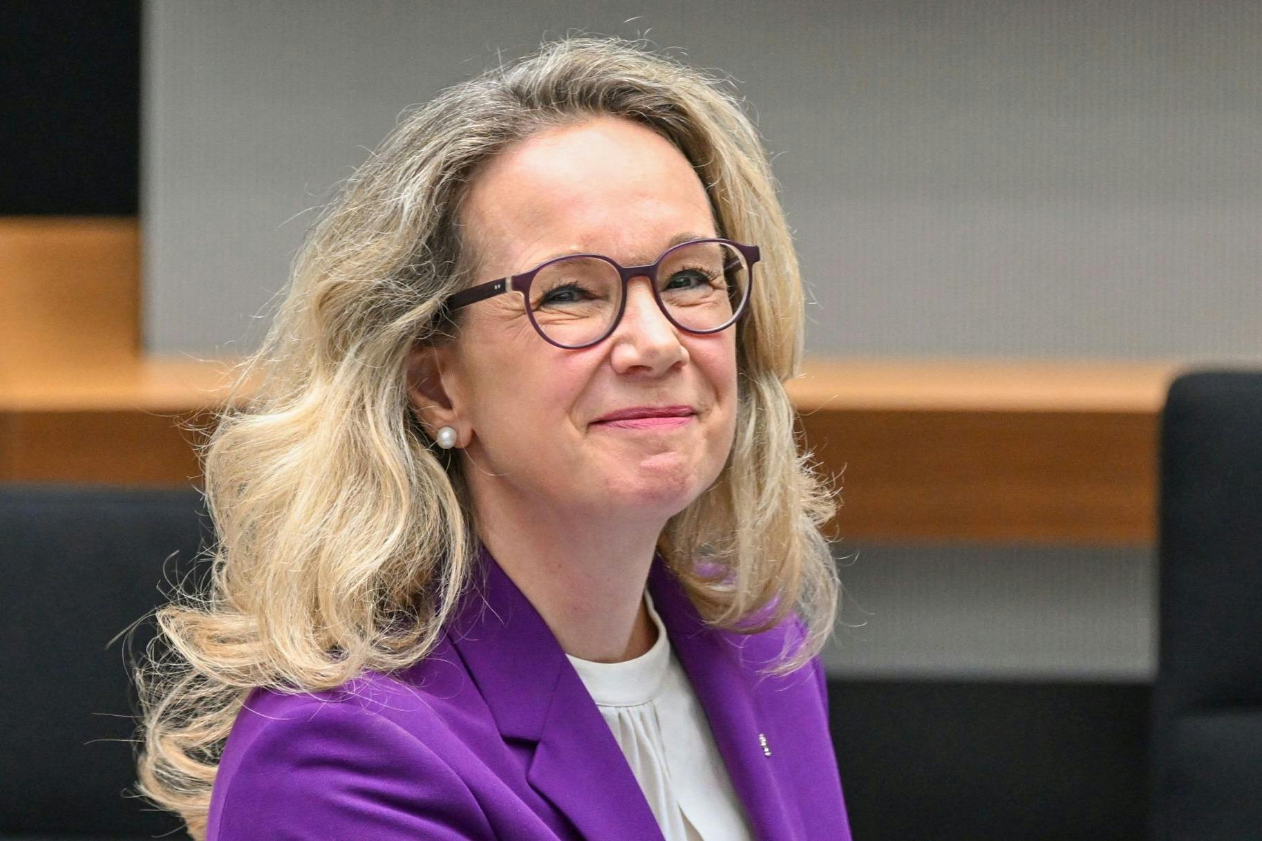 Die neue Berliner Kultursenatorin Sarah Wedl-Wilson (parteilos), seit kurzem im Amt