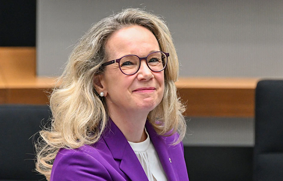 Die neue Berliner Kultursenatorin Sarah Wedl-Wilson (parteilos), seit kurzem im Amt