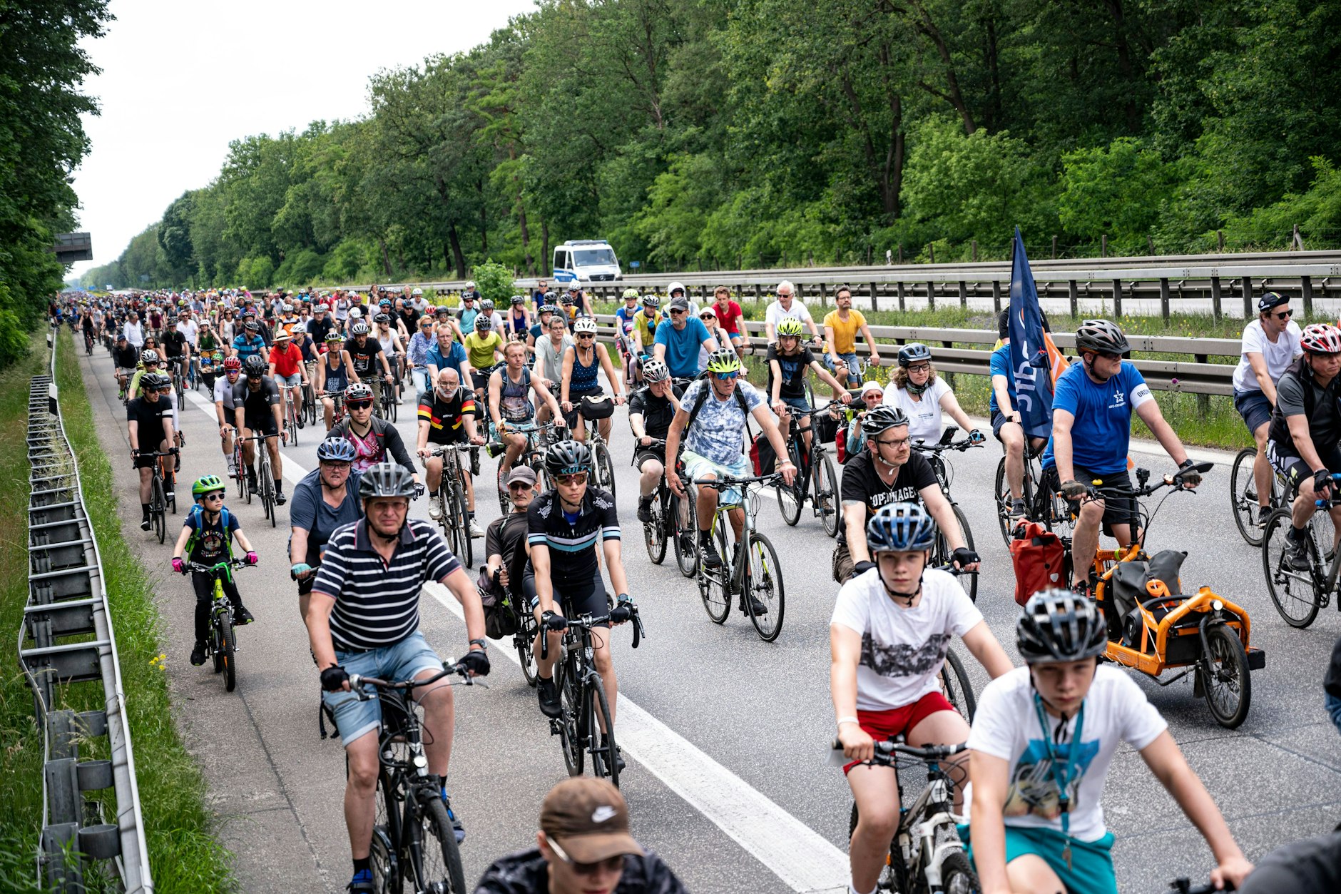 Sternfahrt 2025: Für die Raddemonstration werden erneut Autobahnabschnitte gesperrt.