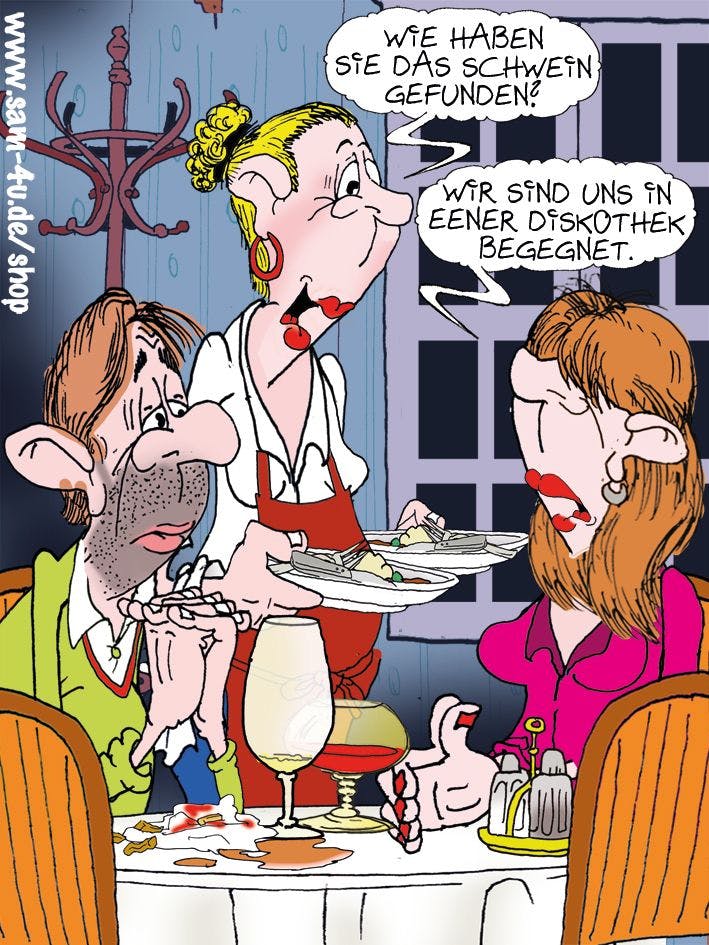 Auch heute gibt es den Cartoon des Tages von Zeichner Sam Paff aus Berlin - eine feste Größe in unserer beliebten Rubrik Witz des Tages.