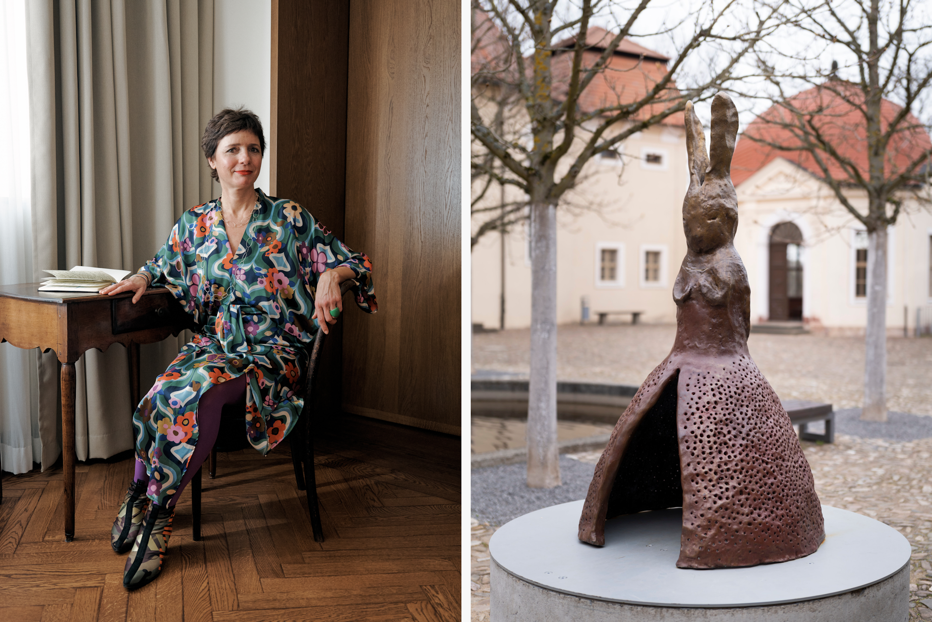 Annabelle von Oeynhausen, hier im Château Royal Berlin, gefällt die Arbeit von Leiko Ikemura.