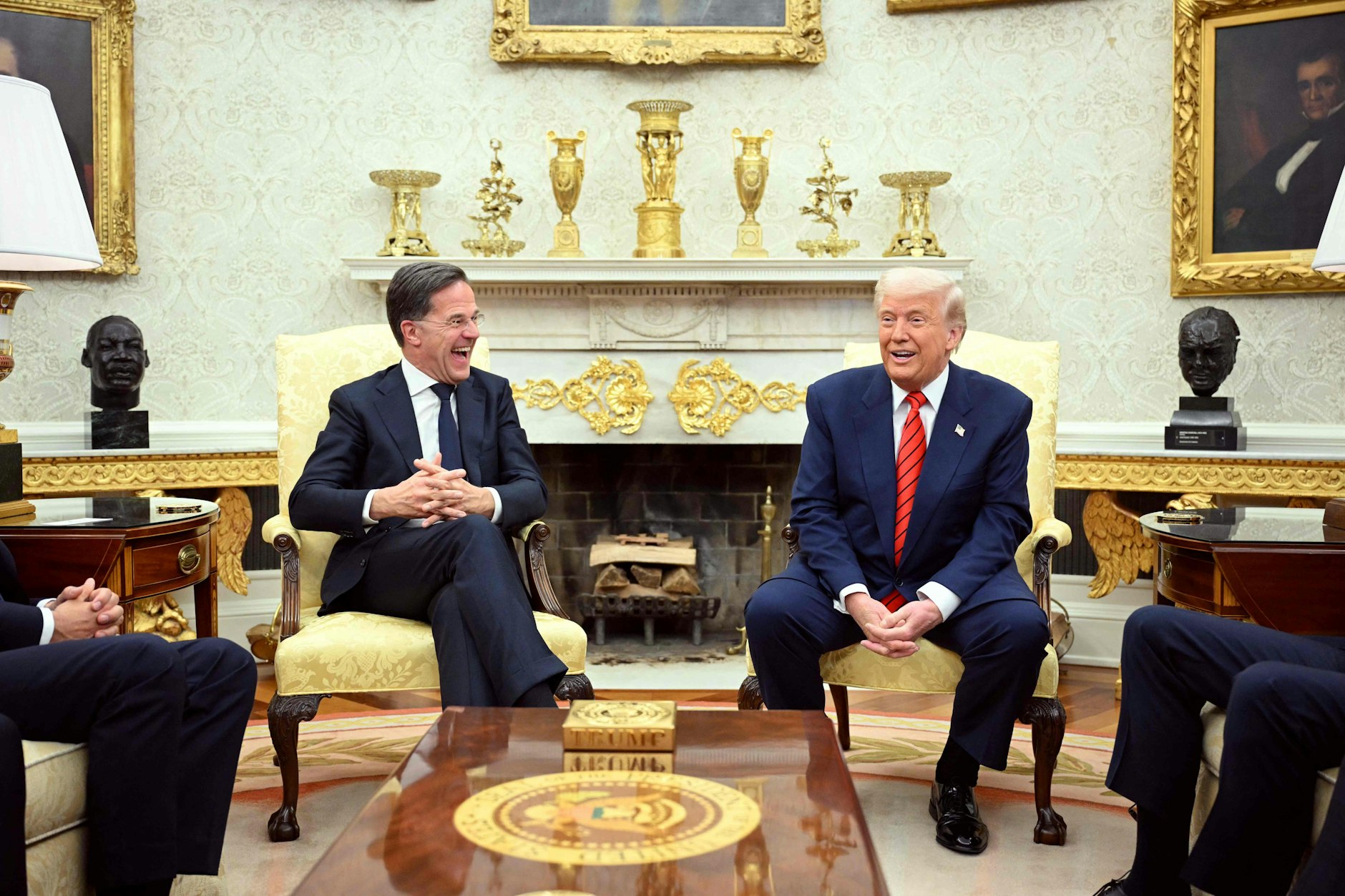 Nato-Generalsekretär Mark Rutte zu Besuch bei US-Präsident Donald Trump im Weißen Haus.