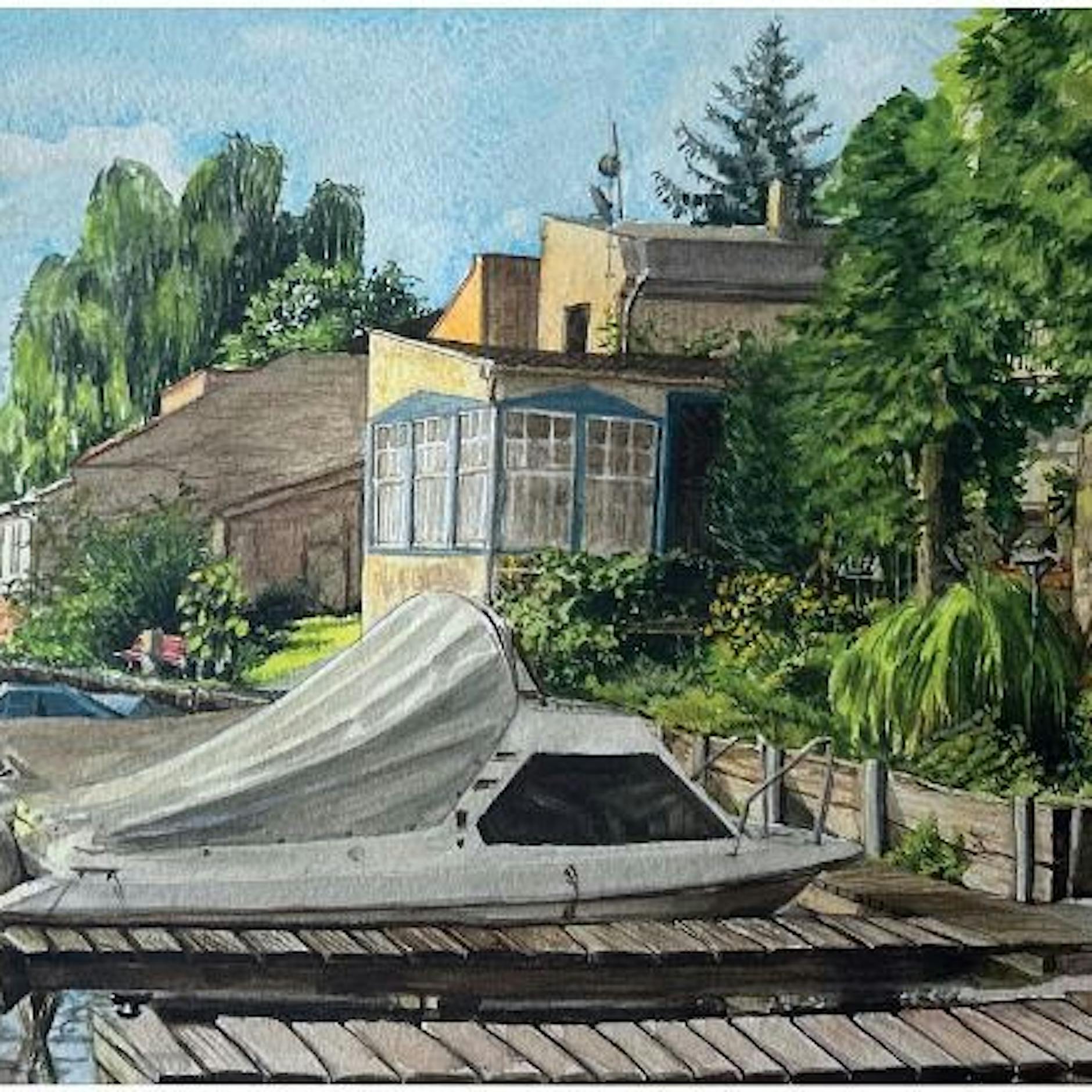 Ausstellung in Grünau: Judith Merkushev zeigt Bilder „Nah am Wasser“