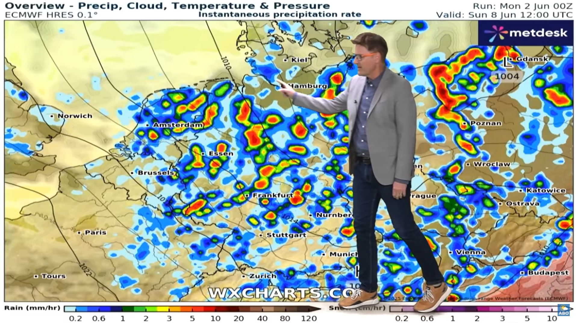 Krasses Achterbahnwetter zu Pfingsten, fette Unwetter und Tornados drohen