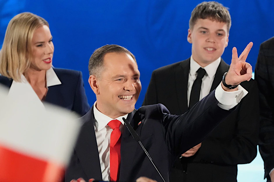Polens nächster Präsident Karol Nawrocki genießt weniger Rückhalt bei den im Ausland lebenden polnischen Wahlberechtigten.