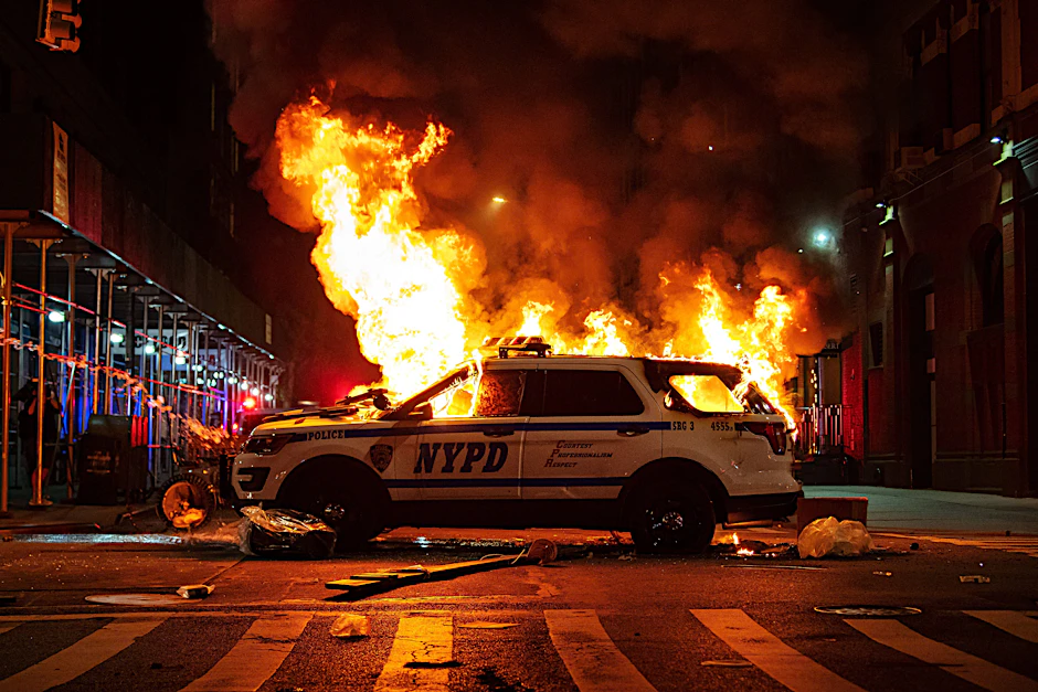 „Black Lives Matter“: Ausschreitungen in New York im Jahr 2020.