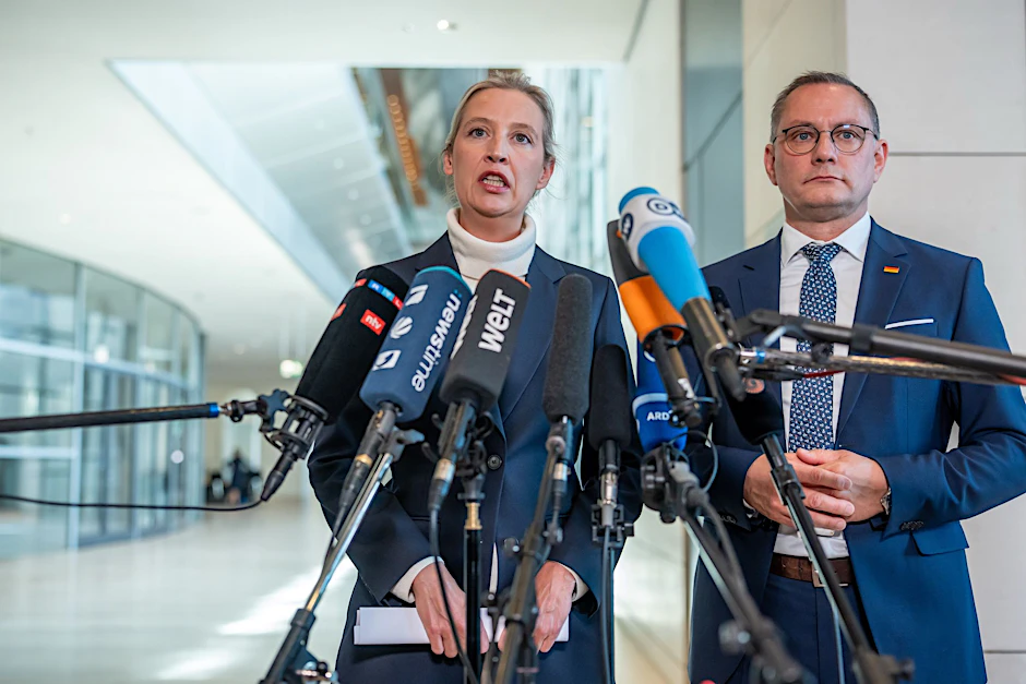 Die AfD-Vorsitzenden Alice Weidel und Tino Chrupalla