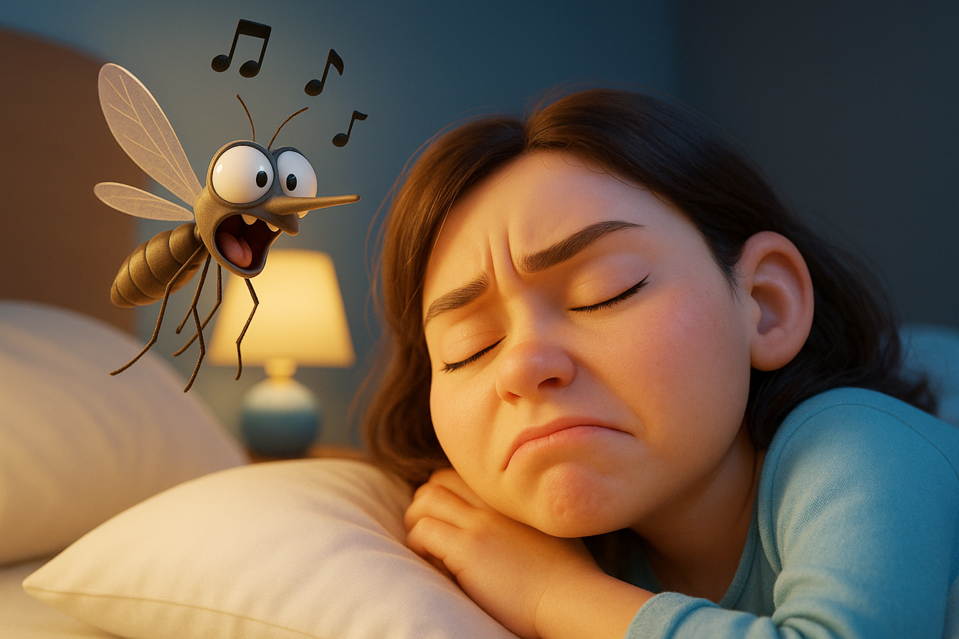 Eine Mücke im Schlafzimmer: Es gibt nichts kein Geräusch, das mehr nervt! Aber warum summen Mücken eigentlich - und warum immer so nah am Ohr?