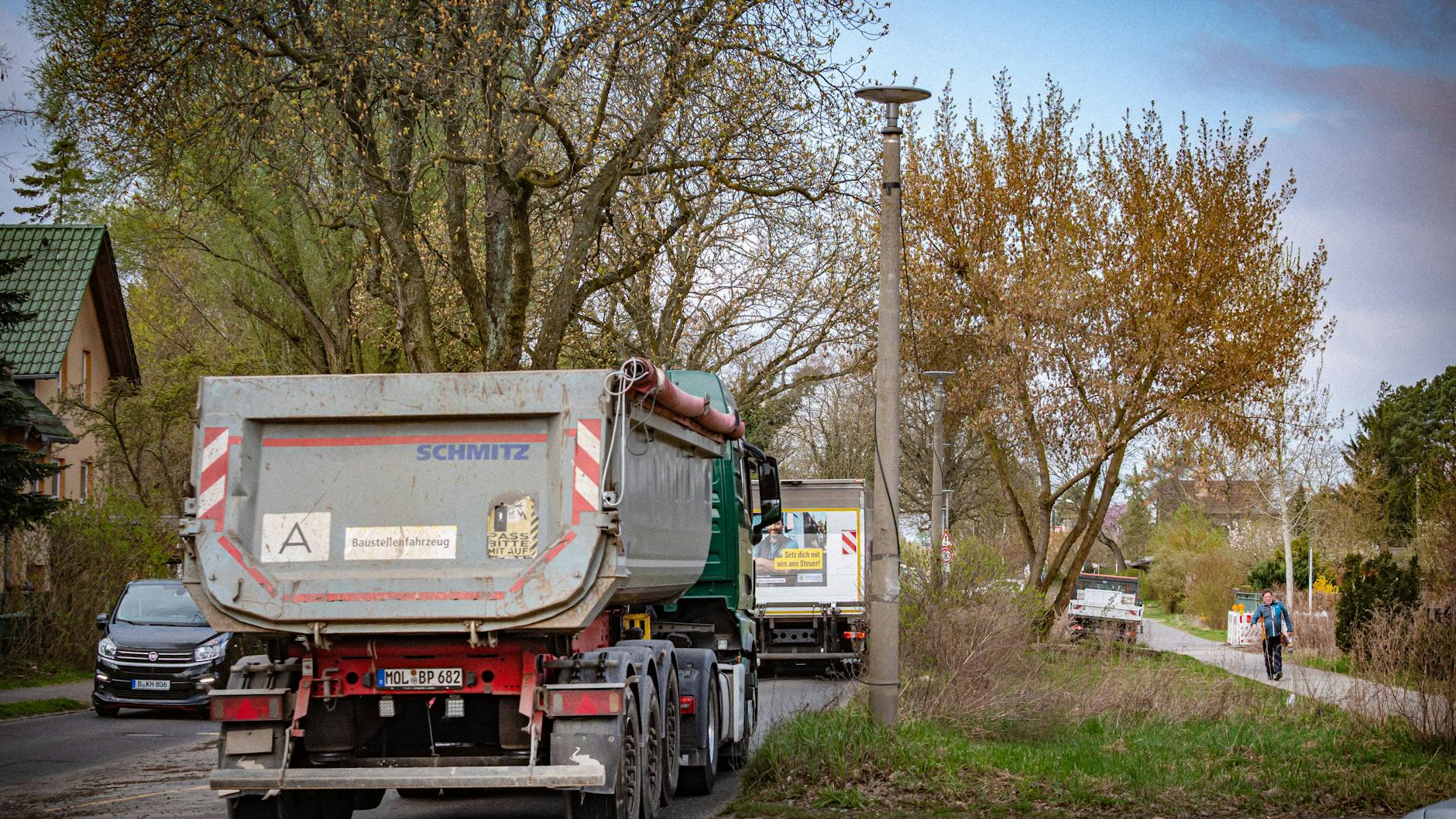 Der Brummiverkehr in der Ecke in Pankow nimmt womöglich um 40 Prozent zu.