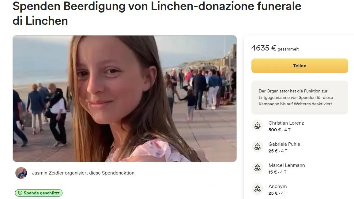 Jasmin Zeidler organisierte für die Beerdigung ihrer Schwester Celina eine Spendensammlung. Dabei kamen 4635 Euro zusammen.