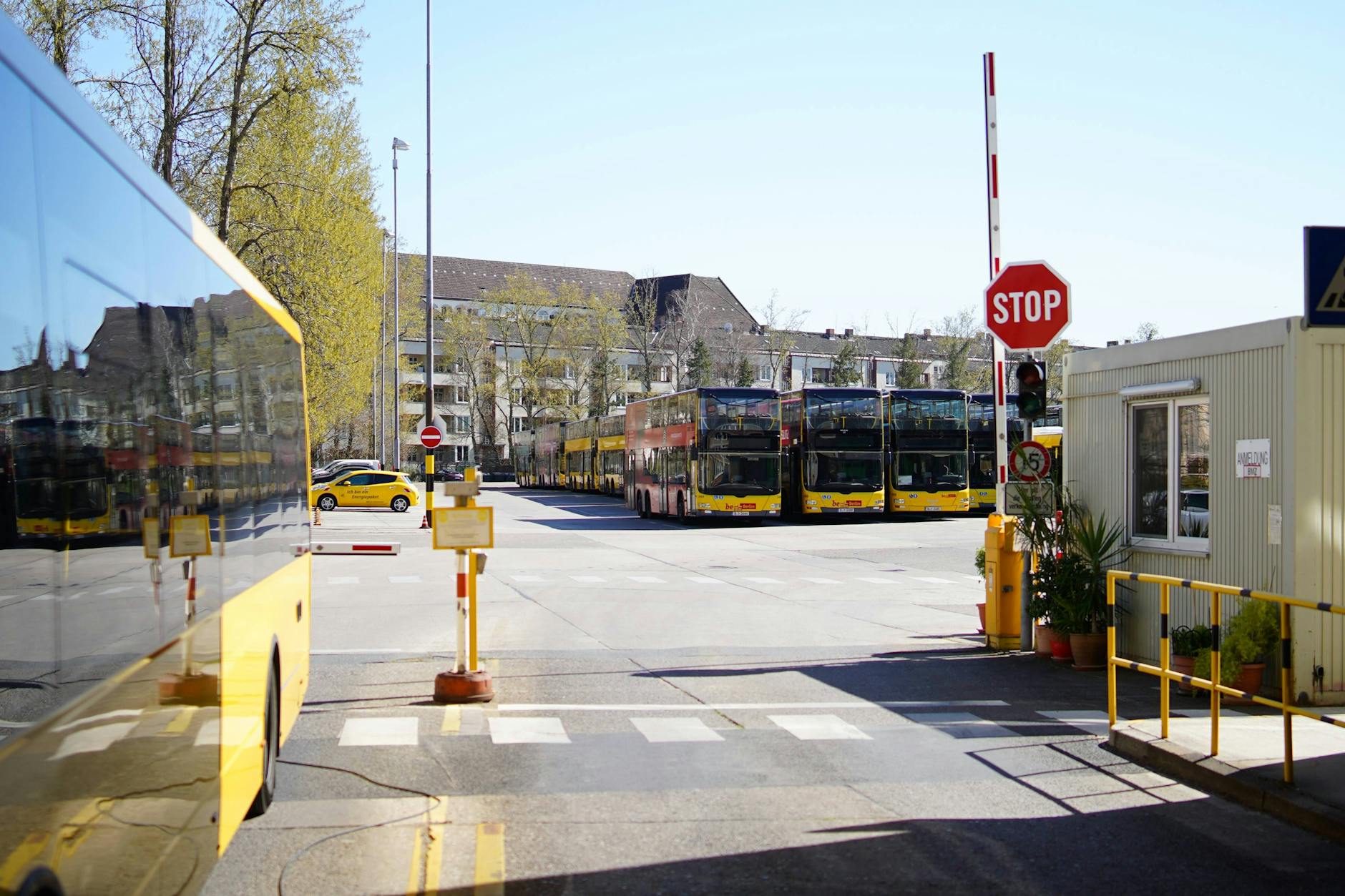 Der BVG-Betriebshof an der Cicerostraße in Berlin.