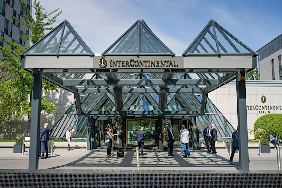 Das Interconti-Hotel in Berlin Tiergarten, hier findet derzeit die SuperReturn International 2025 statt.