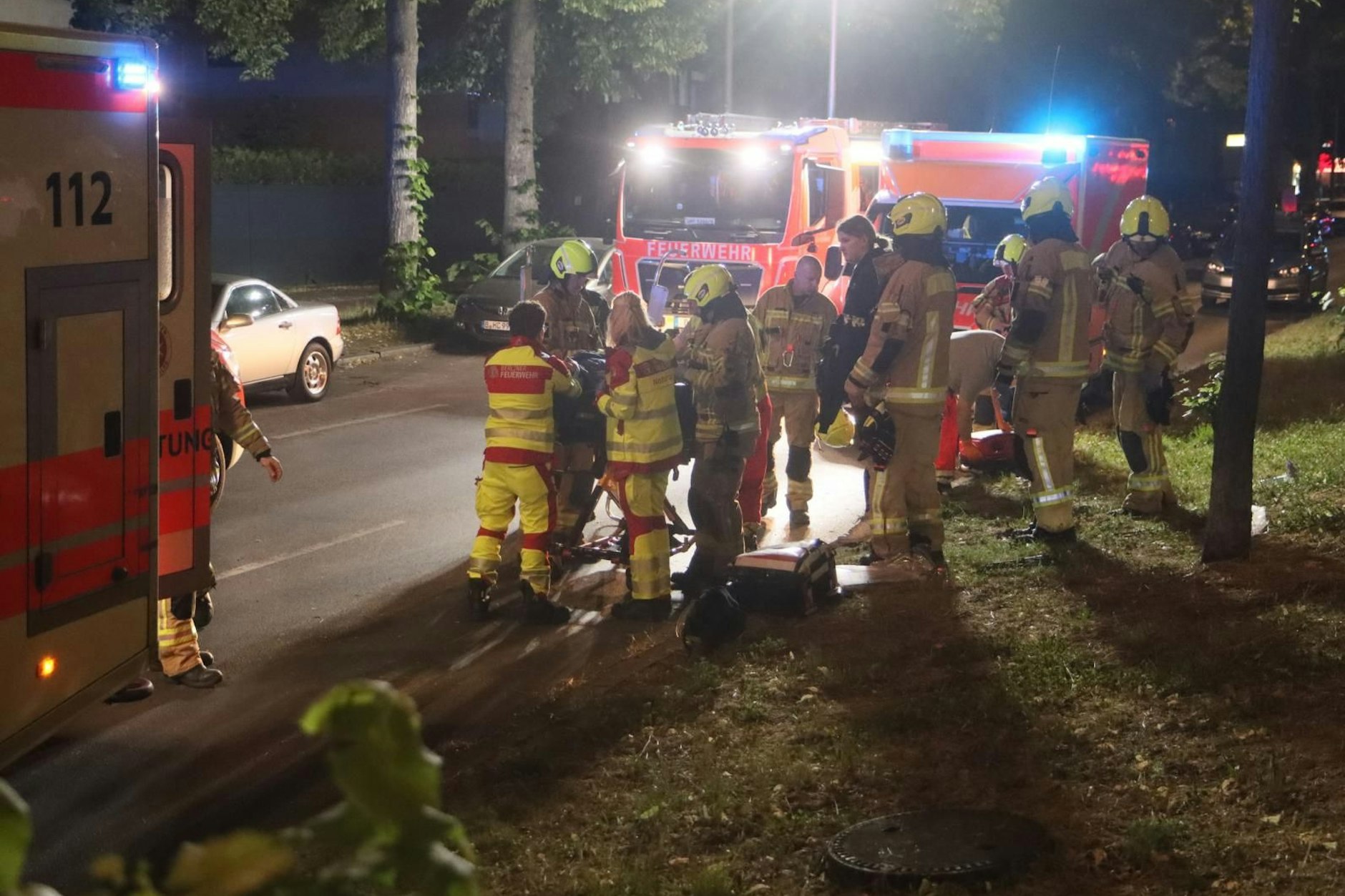 Ein Motorradfahrer wurde bei einem Unfall in Buckow verletzt.