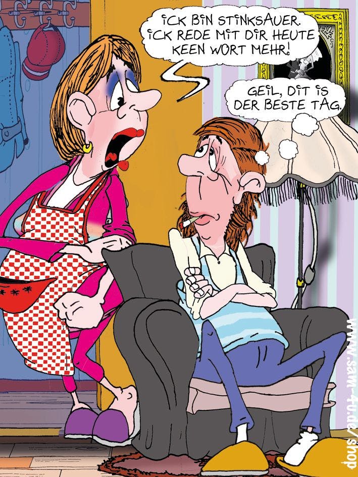 Lust auf den Cartoon des Tages? Auch heute hat Zeichner Sam Paff aus Berlin sein kleines Kunstwerk zur Rubrik Witz des Tages beigesteuert.