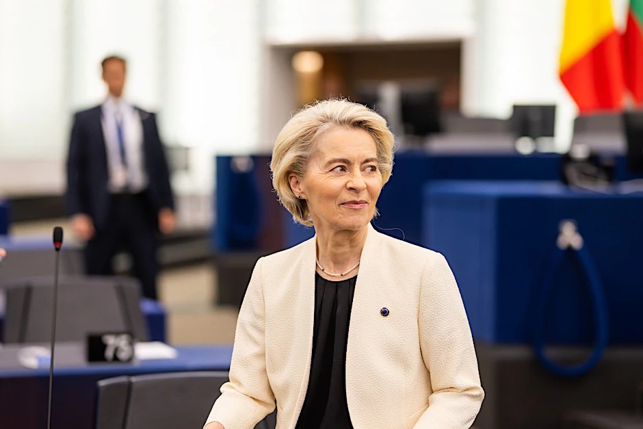 EU-Kommissionspräsidentin Ursula von der Leyen will 800 Milliarden Euro für die Aufrüstung mobilisieren.