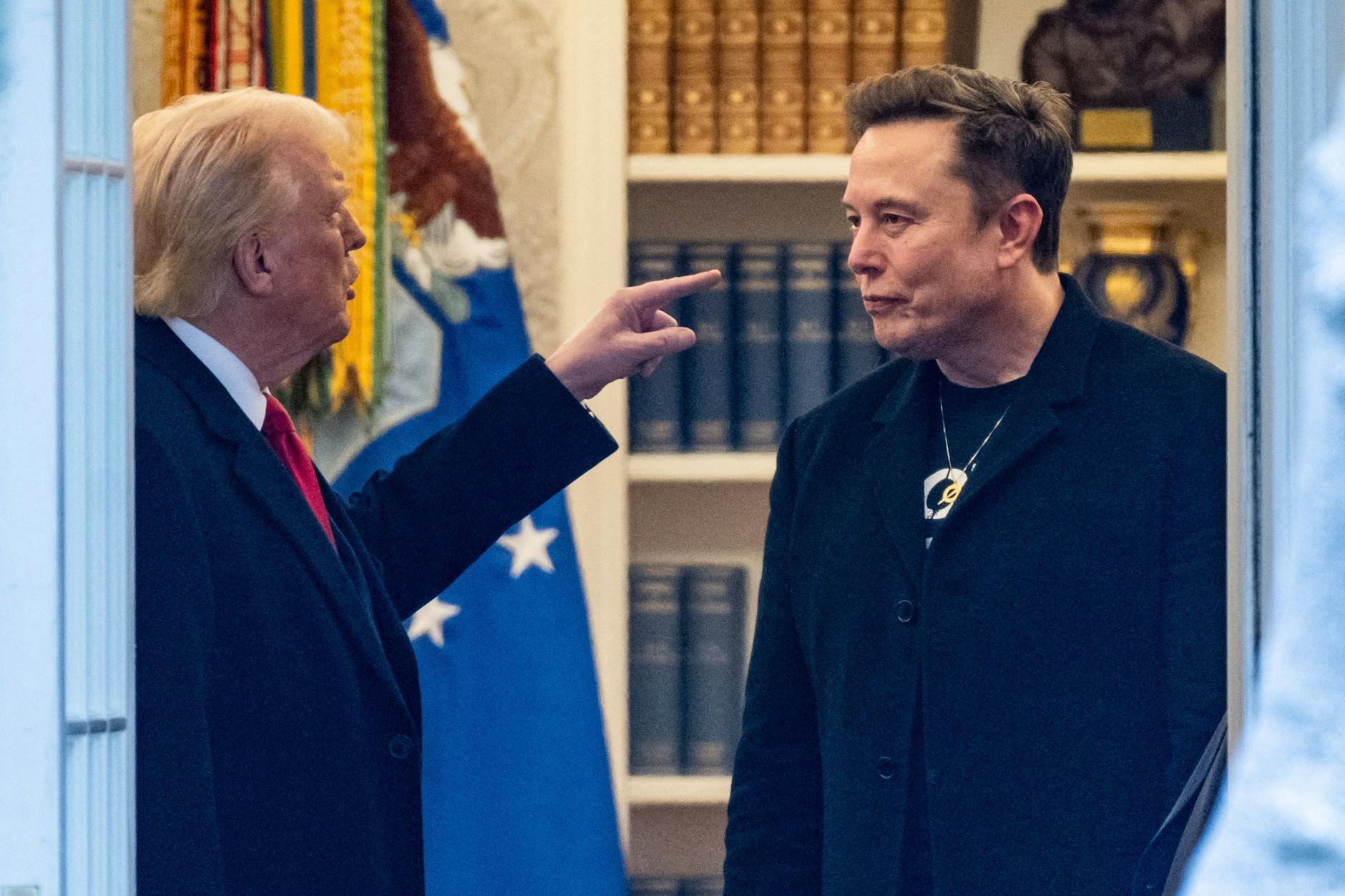 Donald Trump und Elon Musk im Weißen Haus.